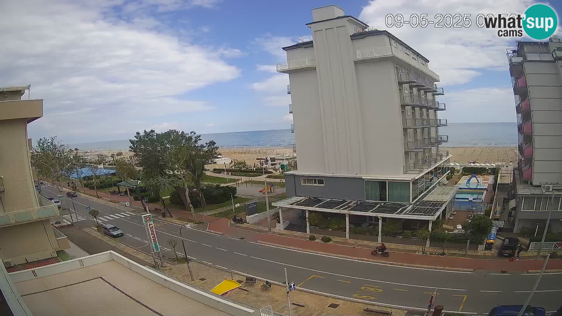 Riccione webcam playa y jardines La Malfa – Playa Bagni Oreste 115
