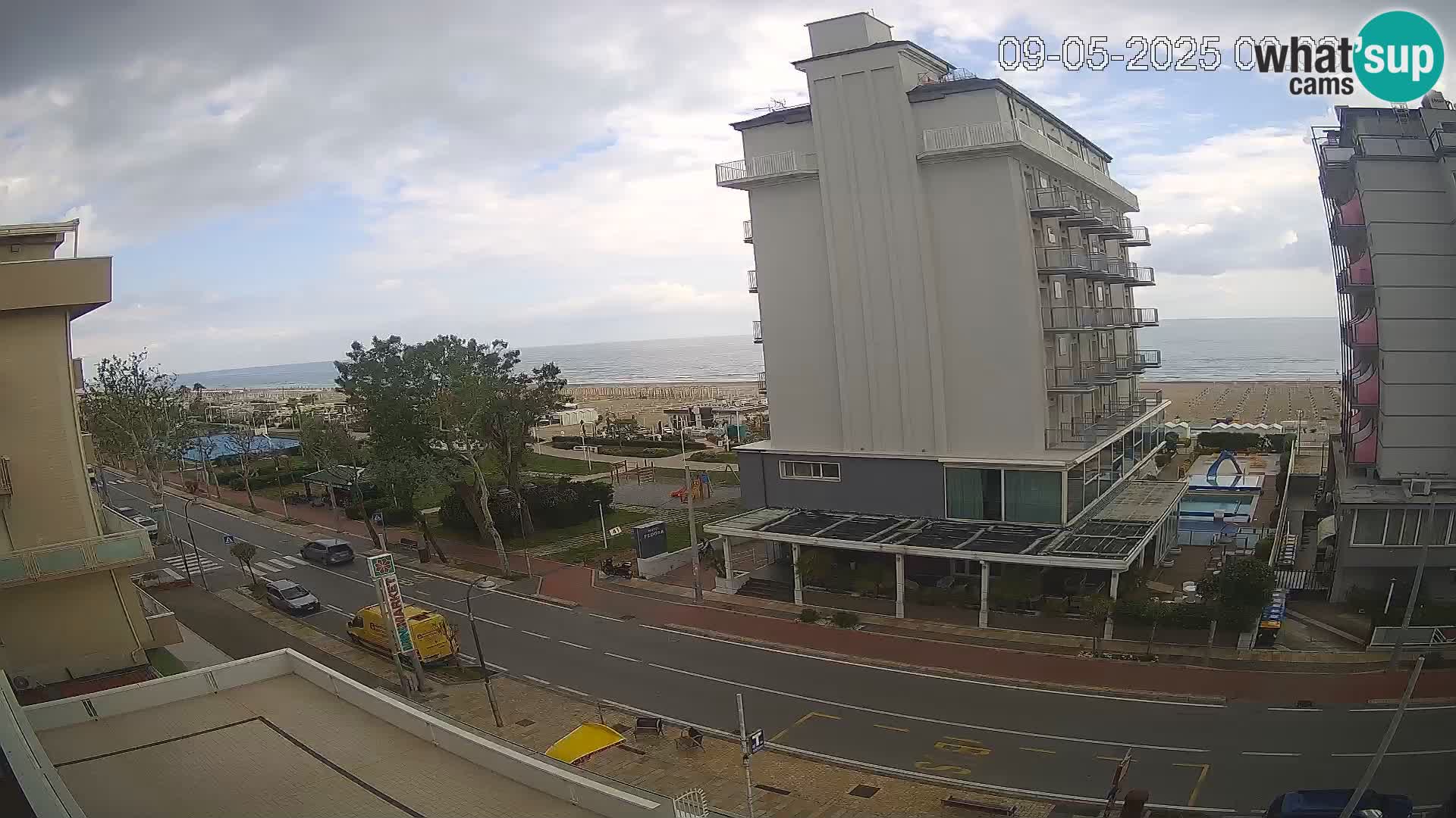 Riccione webcam playa y jardines La Malfa – Playa Bagni Oreste 115