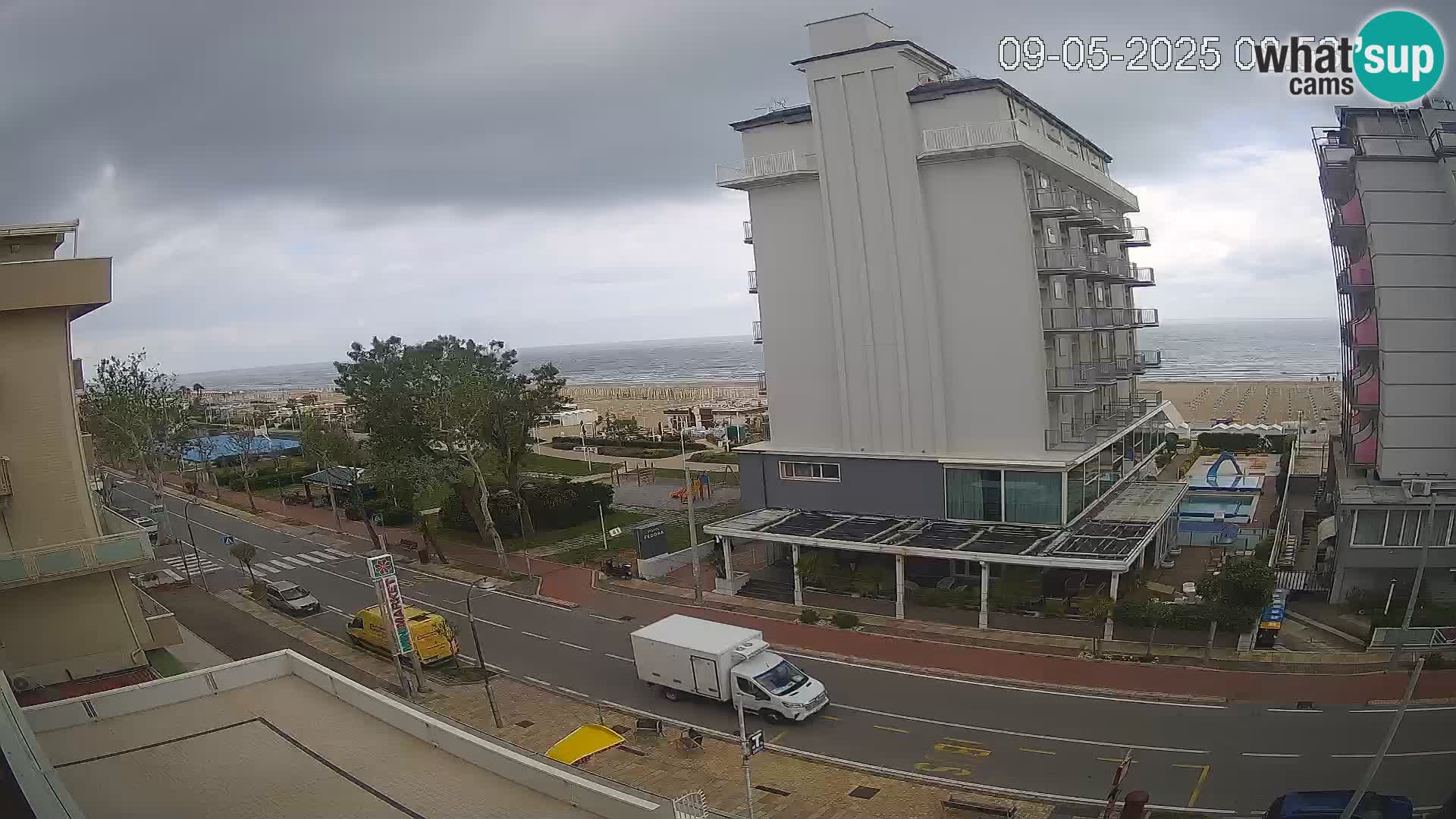 Riccione webcam playa y jardines La Malfa – Playa Bagni Oreste 115