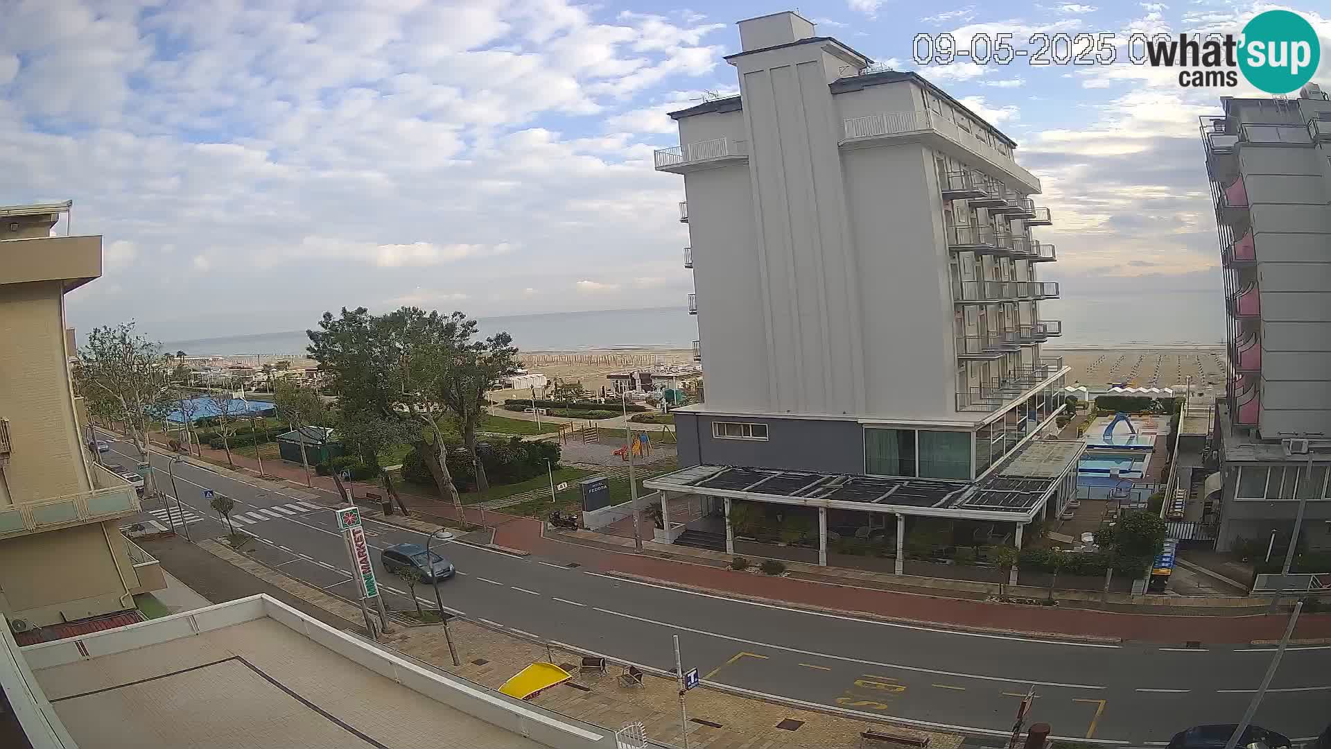 Riccione webcam playa y jardines La Malfa – Playa Bagni Oreste 115