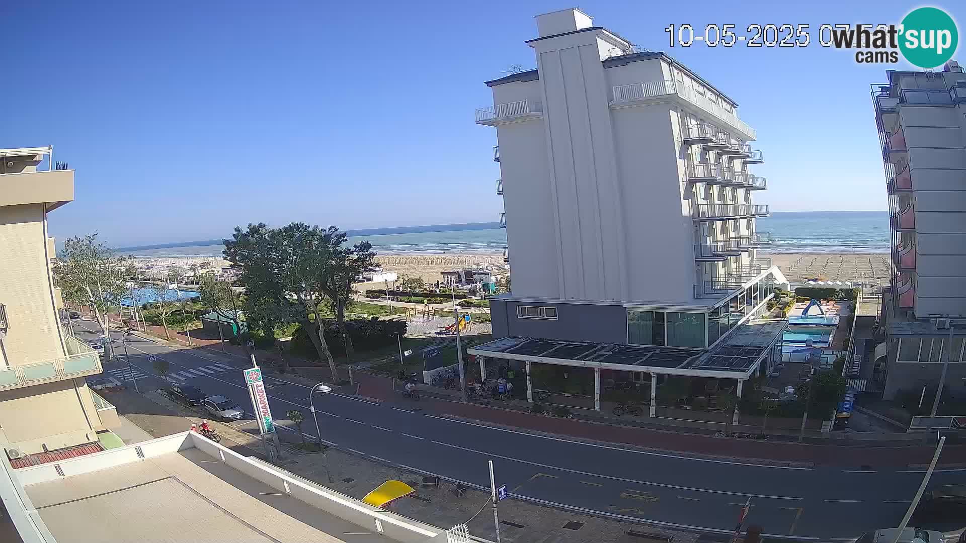 Riccione webcam spiaggia e giardini La Malfa – Bagni Oreste spiaggia 115