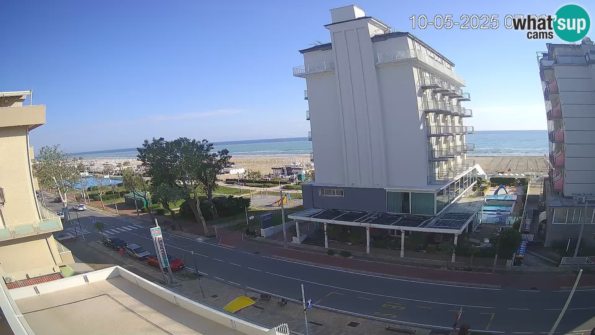 Riccione Webcam Strand und Gärten La Malfa – Bagni Oreste Strand 115