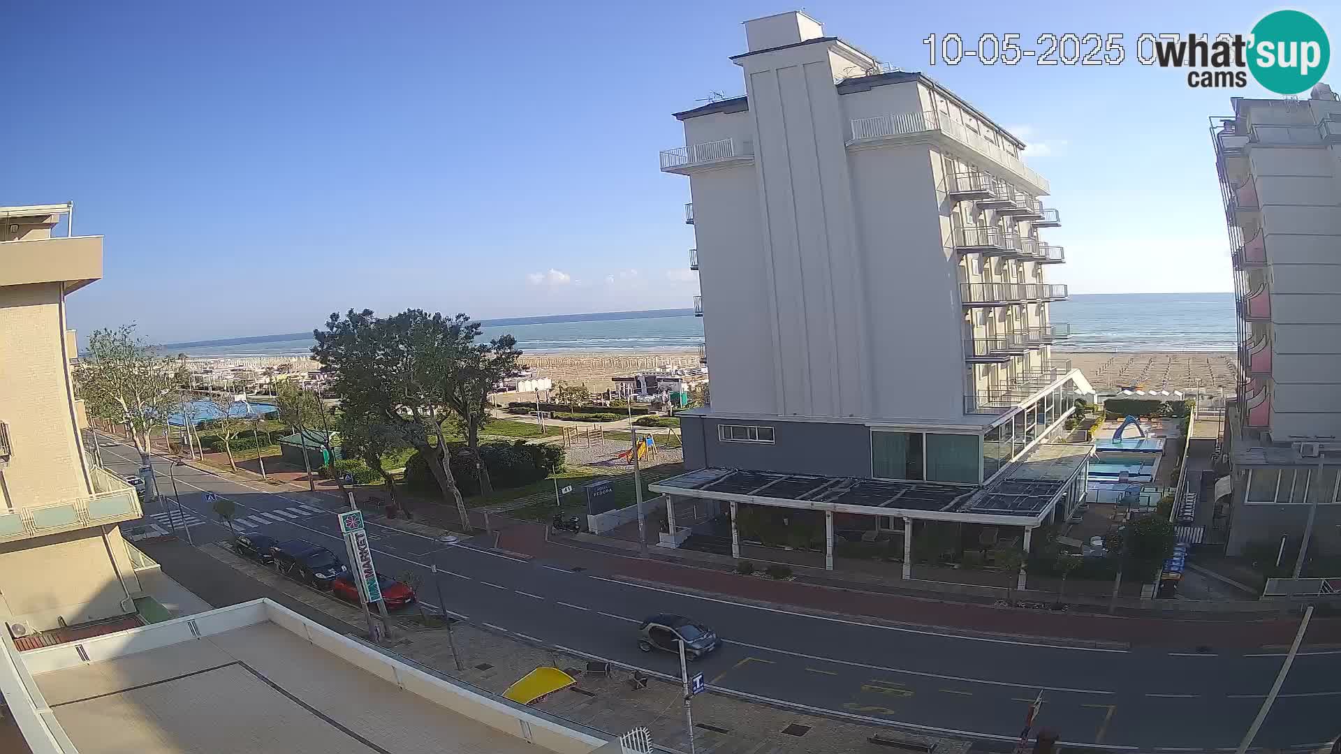 Riccione Webcam Strand und Gärten La Malfa – Bagni Oreste Strand 115