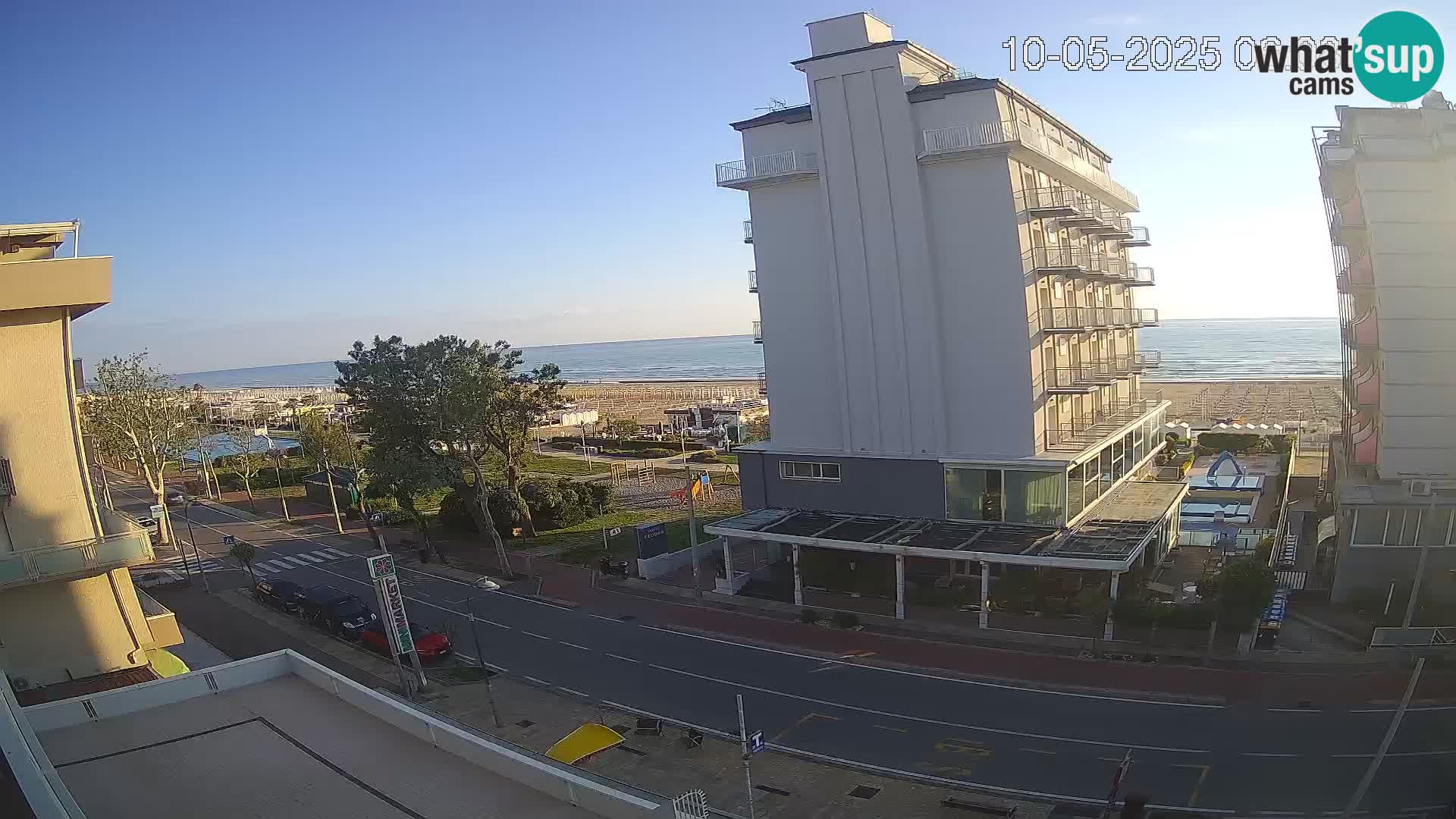 Riccione webcam plage et jardins La Malfa – Bagni Oreste plage 115