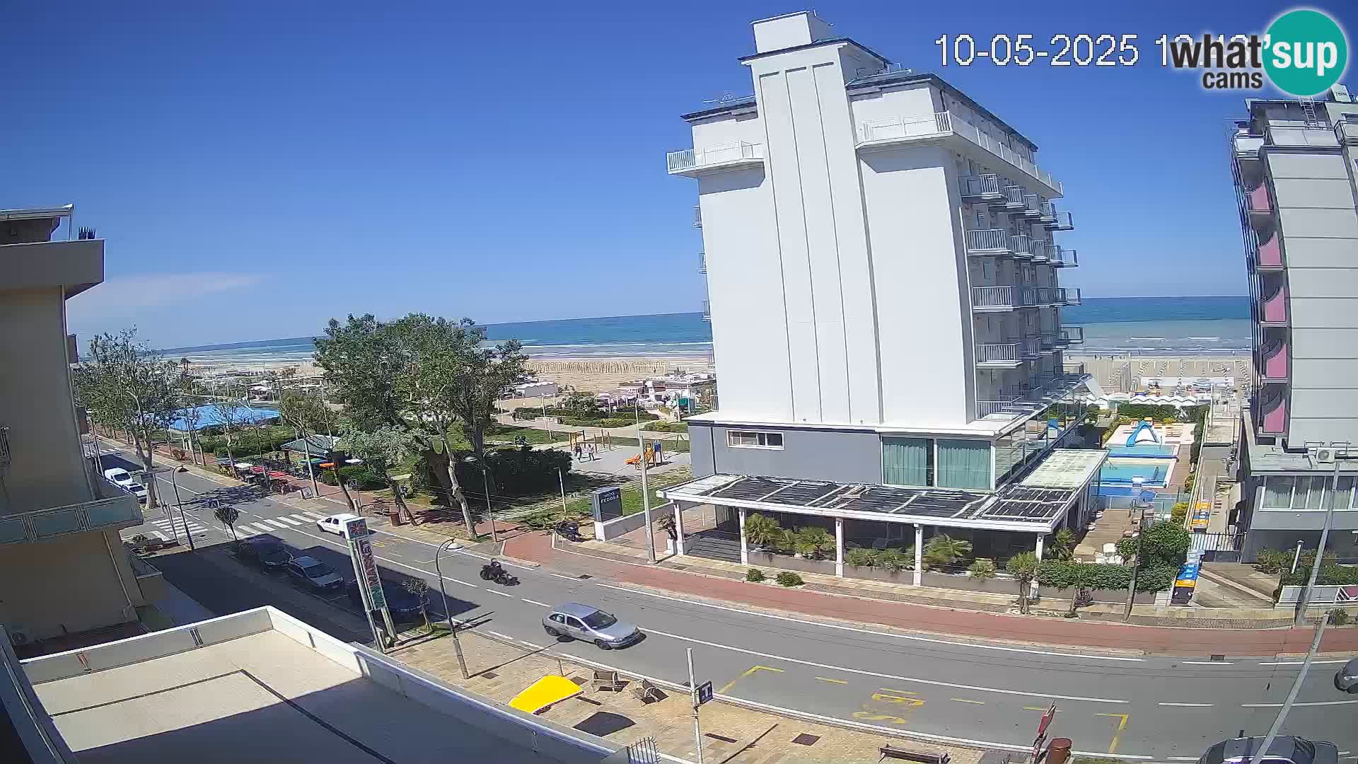 Riccione webcam plage et jardins La Malfa – Bagni Oreste plage 115
