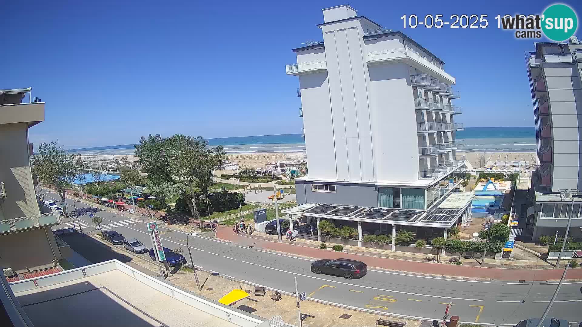 Riccione webcam playa y jardines La Malfa – Playa Bagni Oreste 115