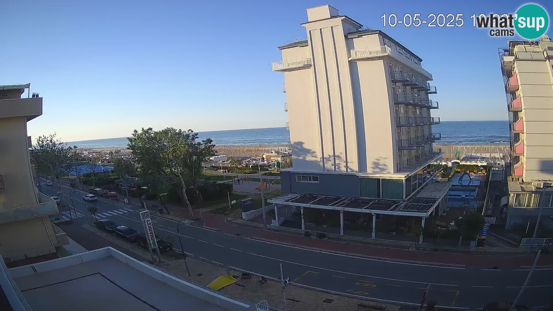 Riccione webcam plage et jardins La Malfa – Bagni Oreste plage 115