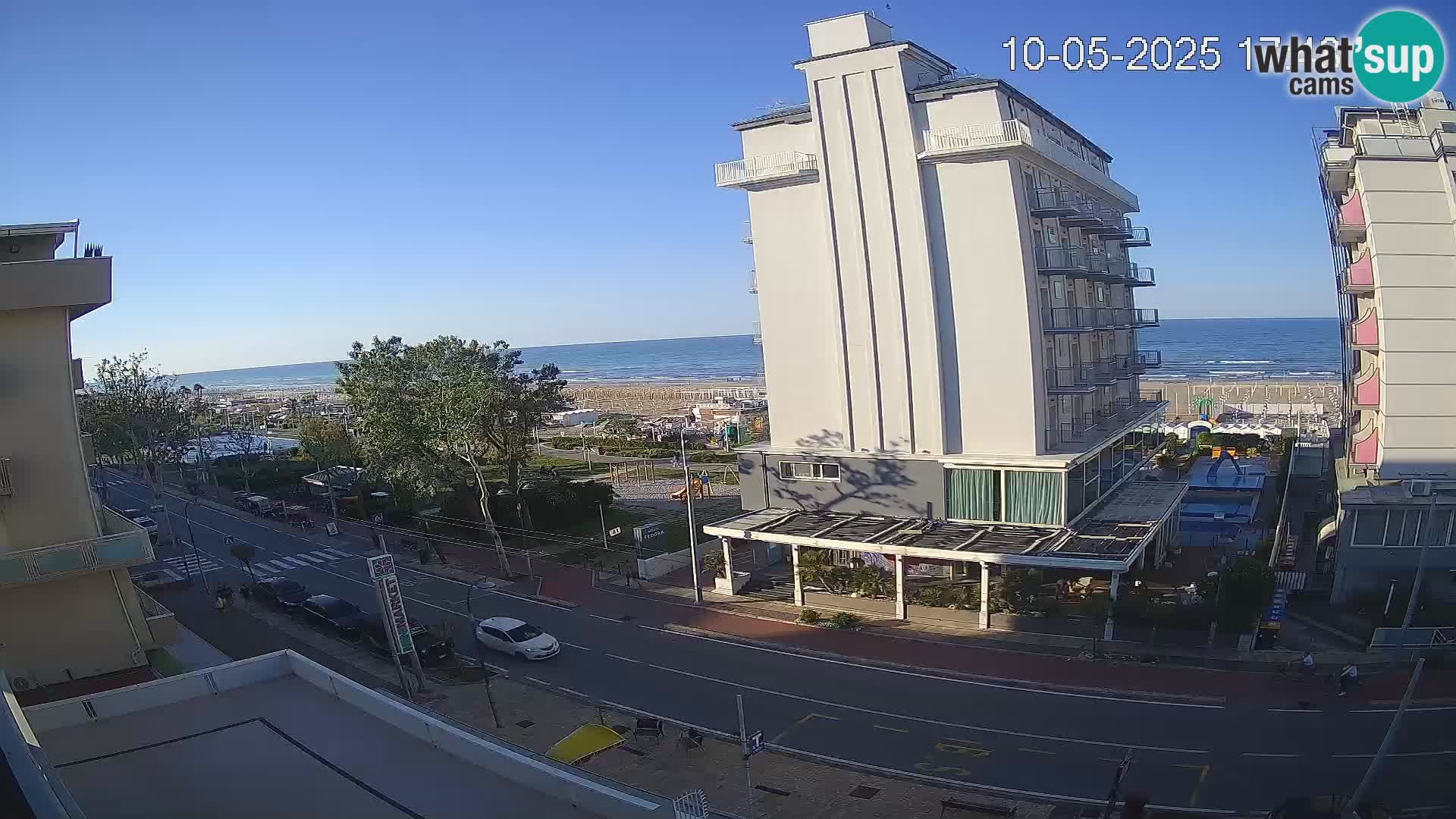 Riccione webcam playa y jardines La Malfa – Playa Bagni Oreste 115
