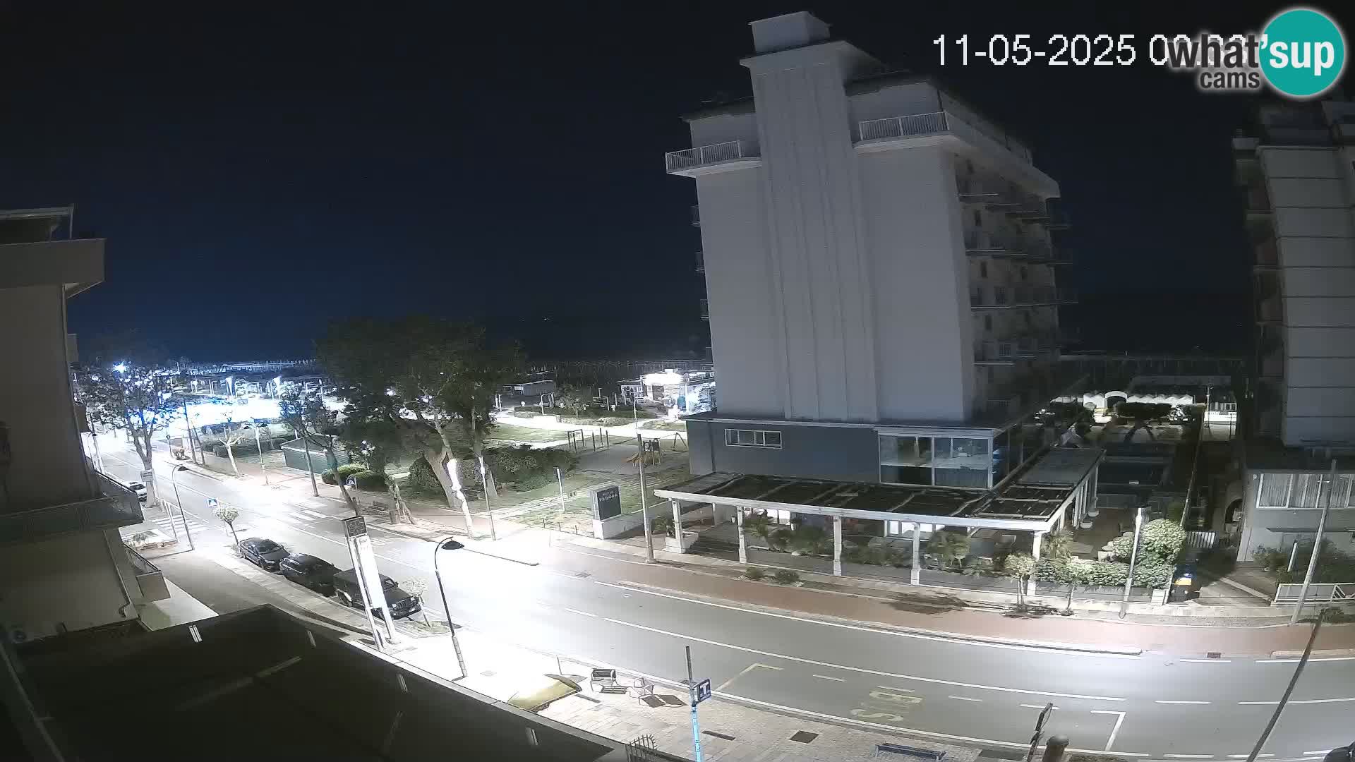 Riccione web kamera plaža i vrtovi La Malfa – plaža Bagni Oreste 115
