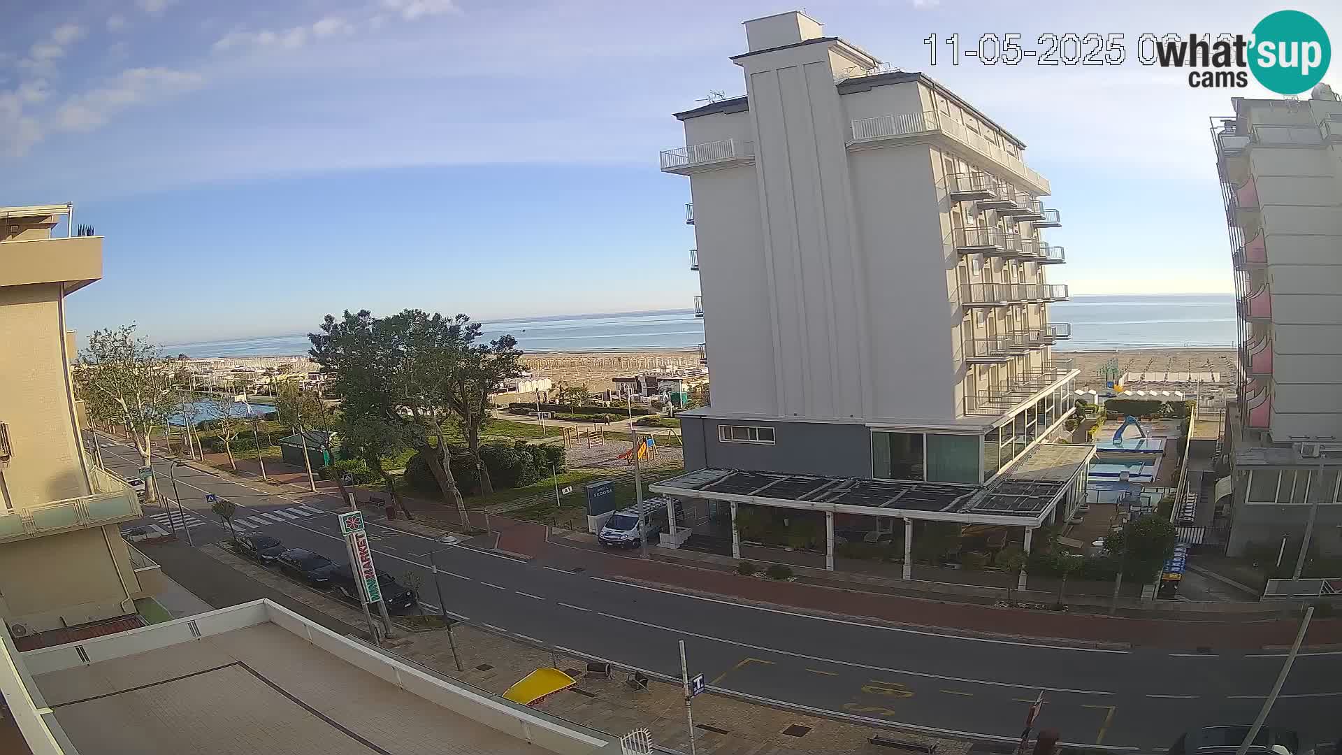 Riccione Webcam Strand und Gärten La Malfa – Bagni Oreste Strand 115