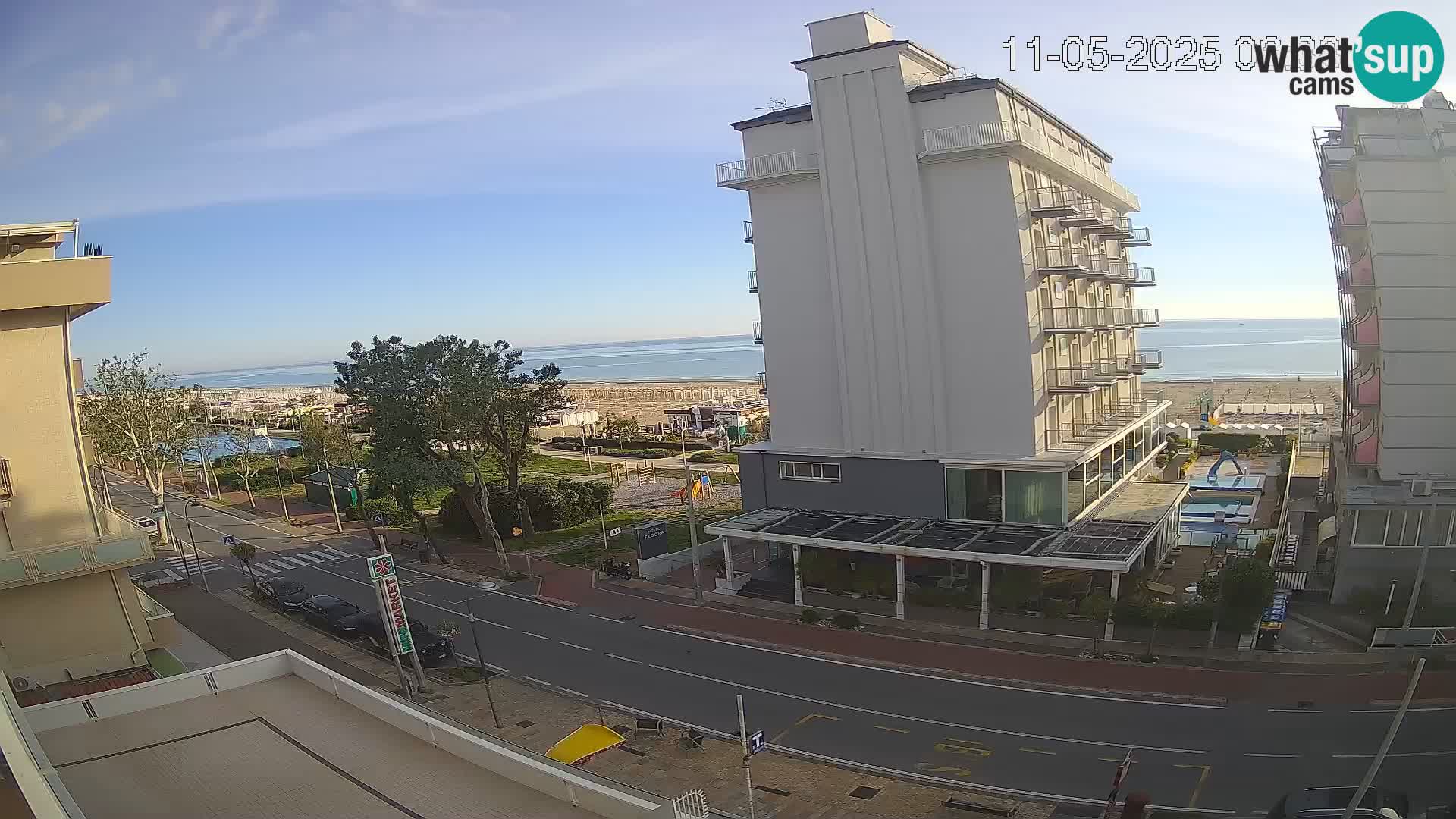 Riccione webcam spiaggia e giardini La Malfa – Bagni Oreste spiaggia 115