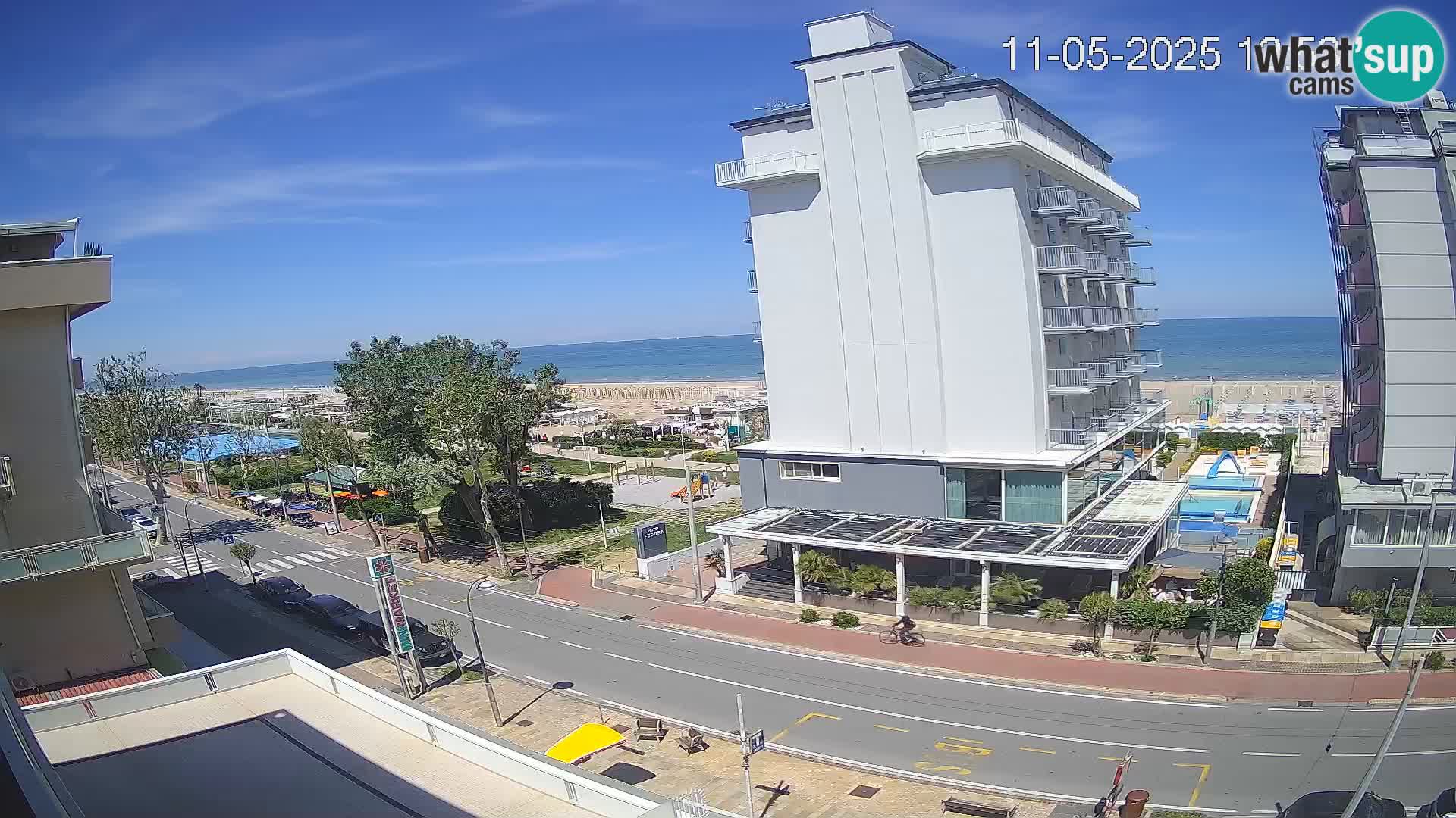 Riccione webcam spiaggia e giardini La Malfa – Bagni Oreste spiaggia 115