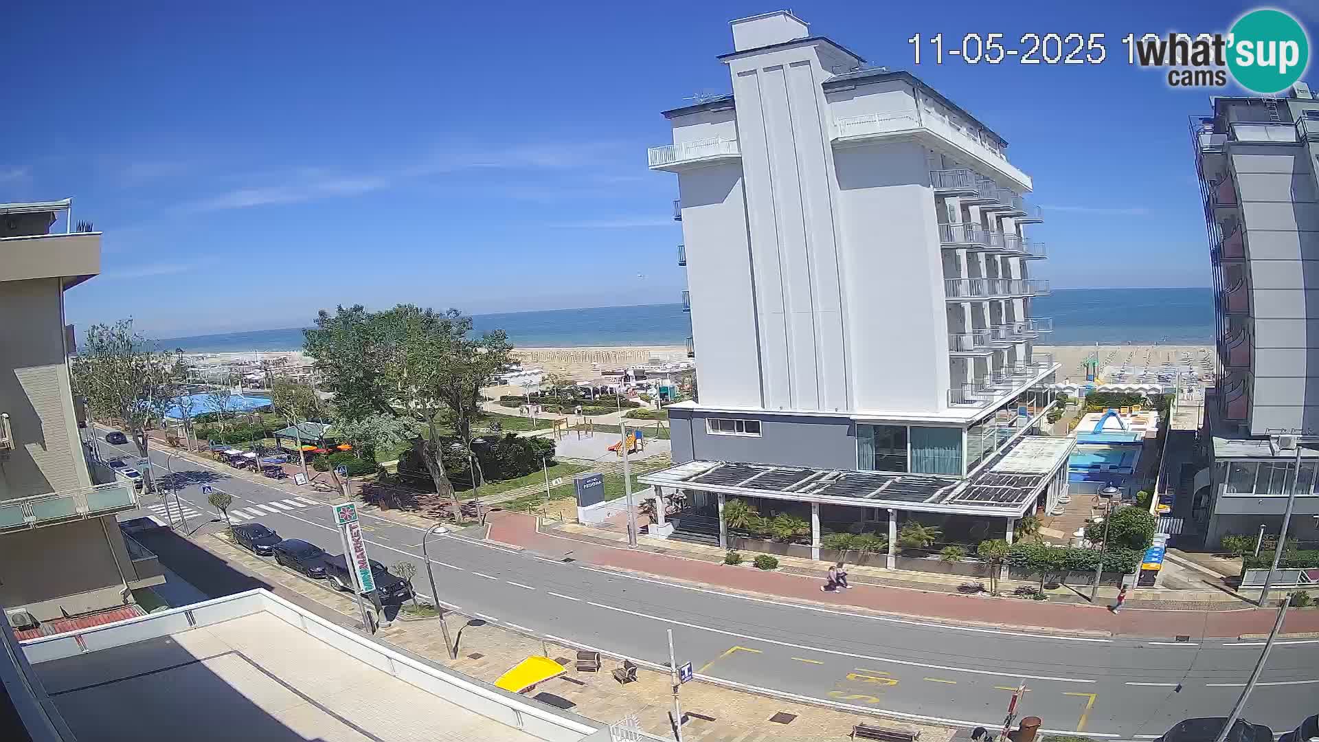 Riccione Webcam Strand und Gärten La Malfa – Bagni Oreste Strand 115
