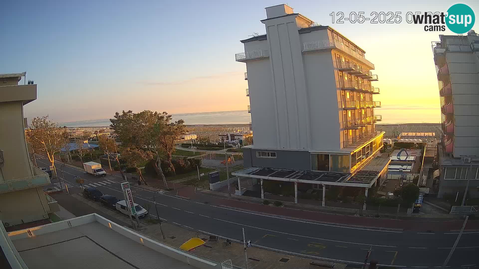 Riccione Webcam Strand und Gärten La Malfa – Bagni Oreste Strand 115