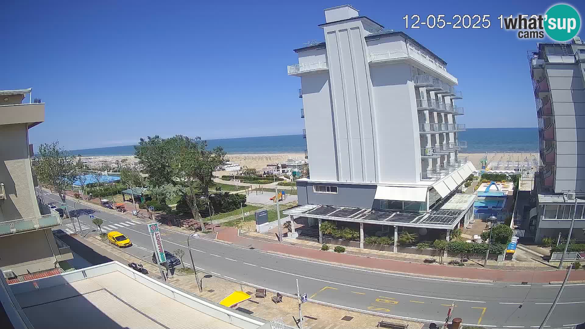 Riccione Webcam Strand und Gärten La Malfa – Bagni Oreste Strand 115