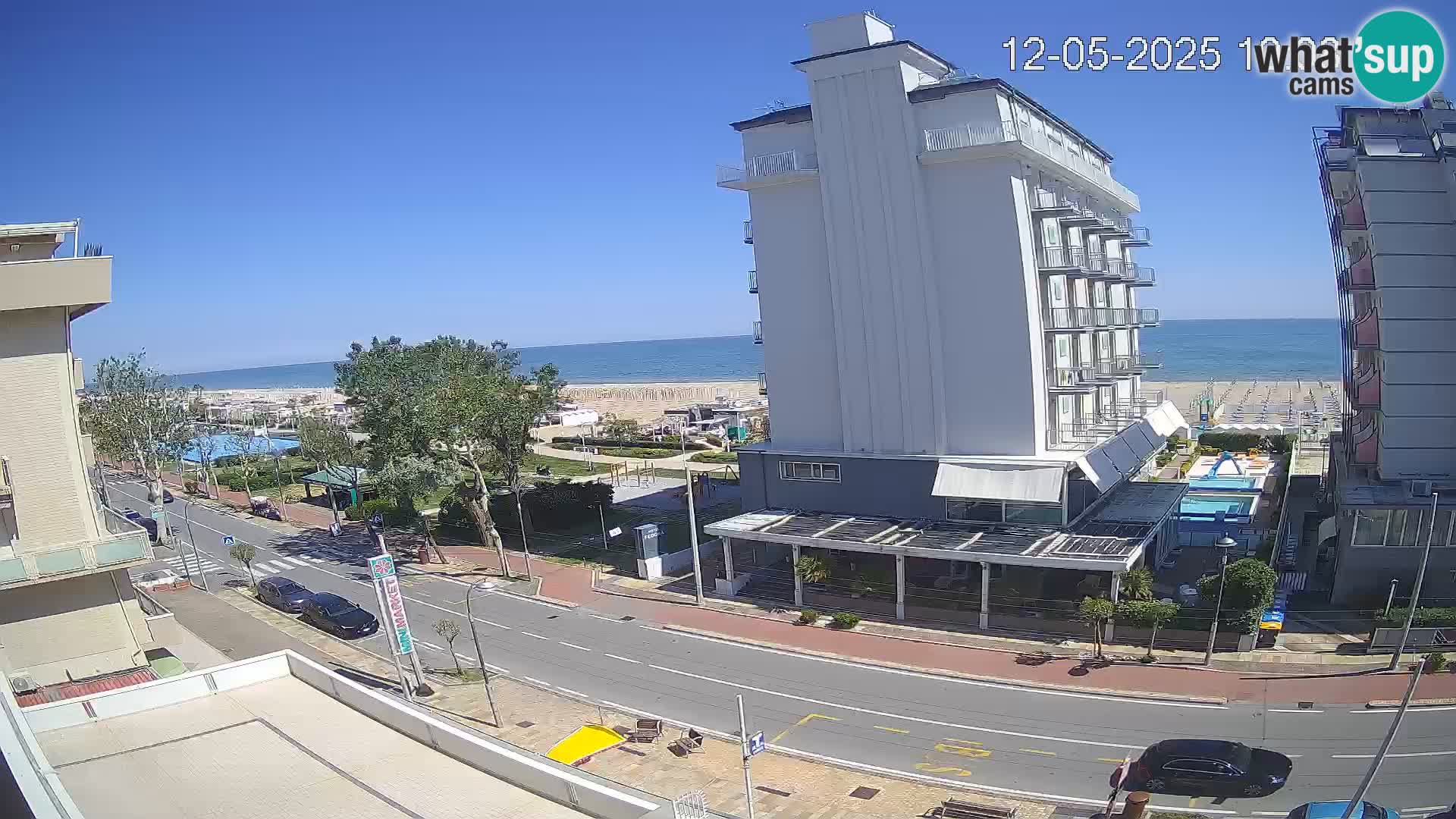 Riccione Webcam Strand und Gärten La Malfa – Bagni Oreste Strand 115