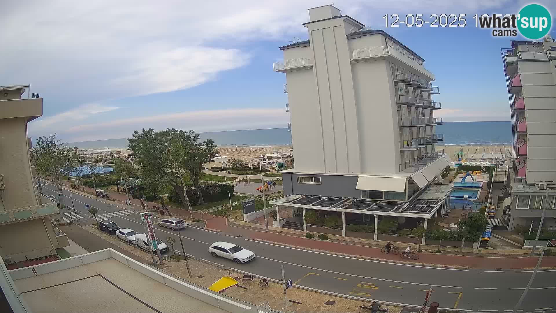 Riccione webcam spiaggia e giardini La Malfa – Bagni Oreste spiaggia 115