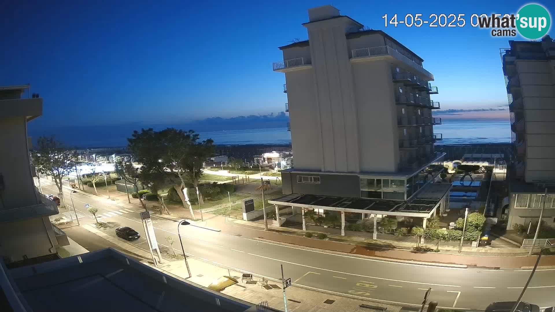 Riccione Webcam Strand und Gärten La Malfa – Bagni Oreste Strand 115