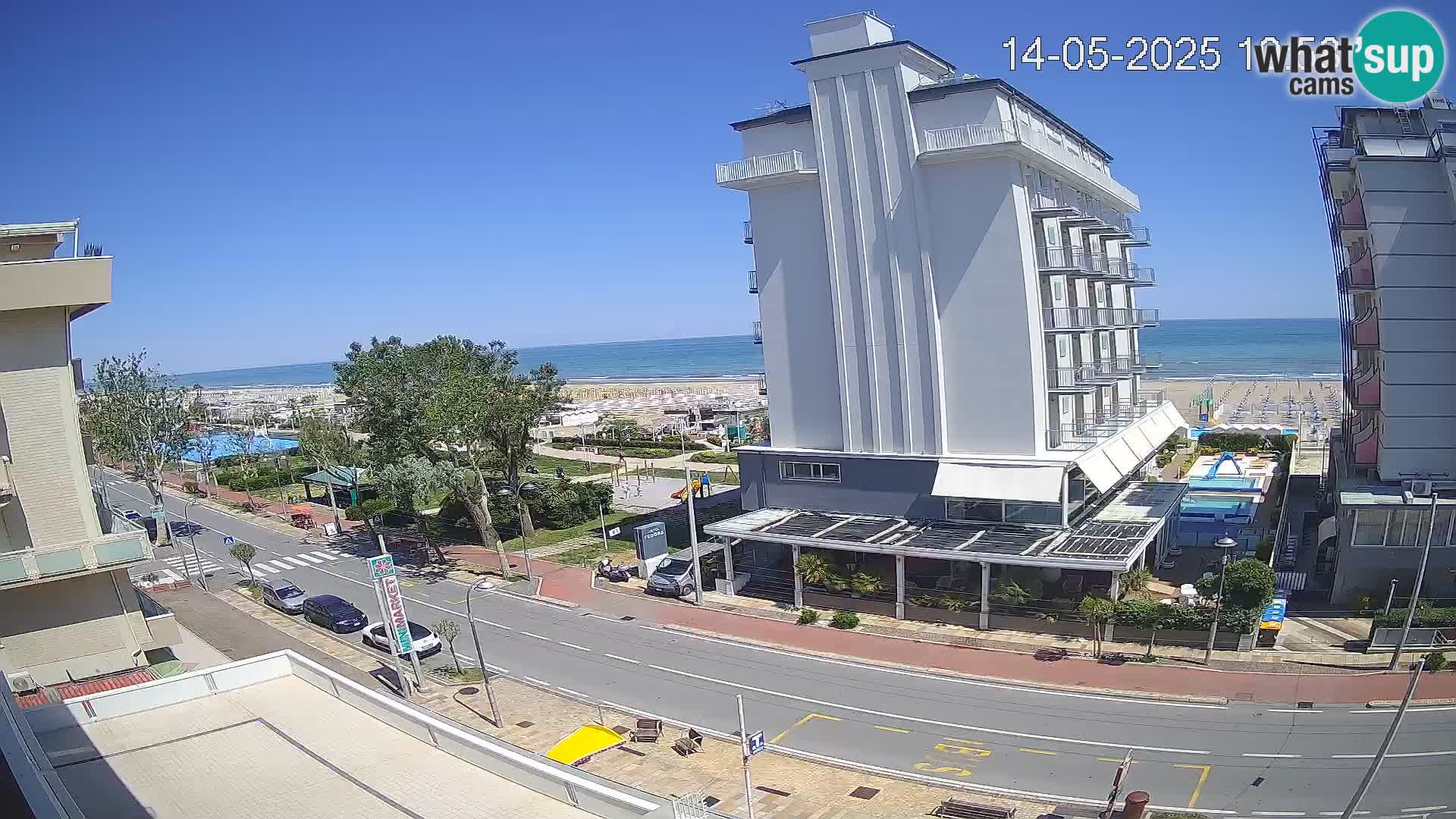Riccione webcam spiaggia e giardini La Malfa – Bagni Oreste spiaggia 115