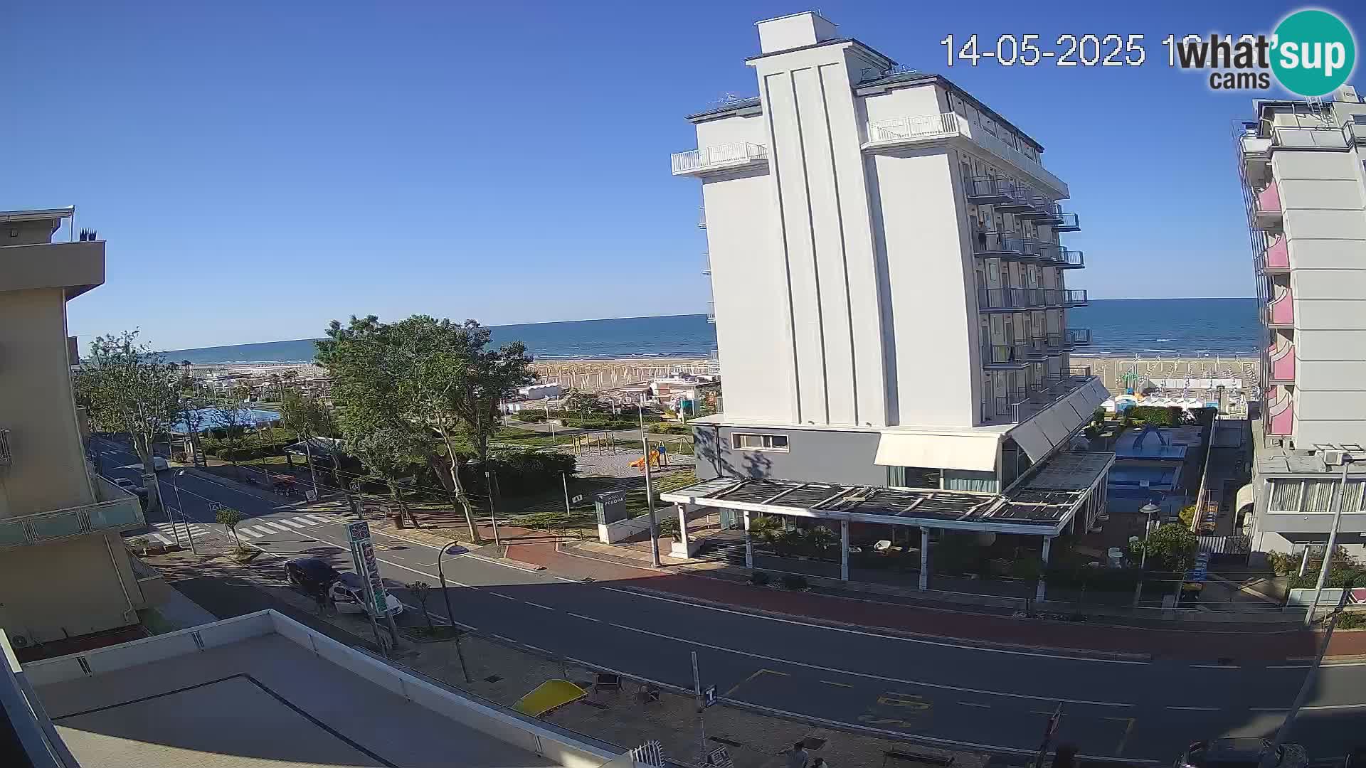 Riccione Webcam Strand und Gärten La Malfa – Bagni Oreste Strand 115