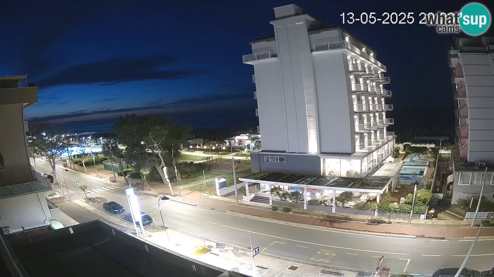 Riccione web kamera plaža i vrtovi La Malfa – plaža Bagni Oreste 115