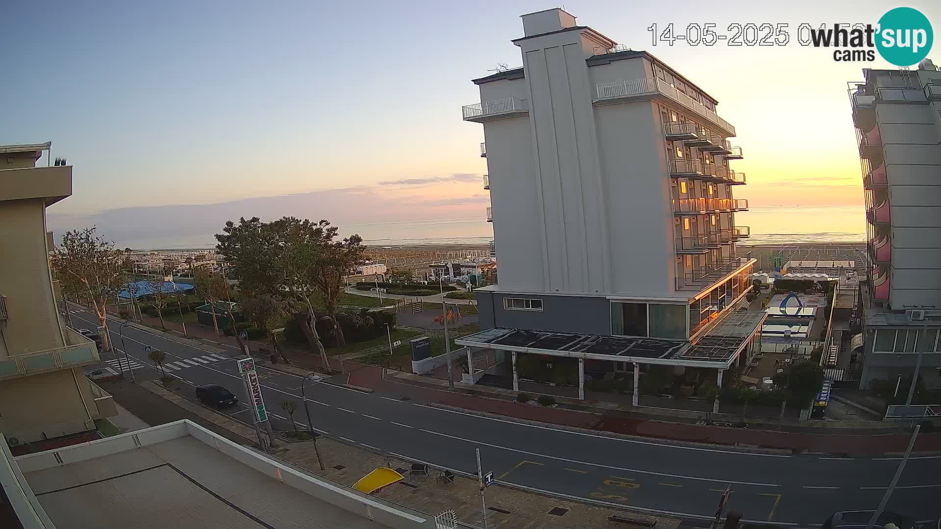 Riccione webcam plage et jardins La Malfa – Bagni Oreste plage 115