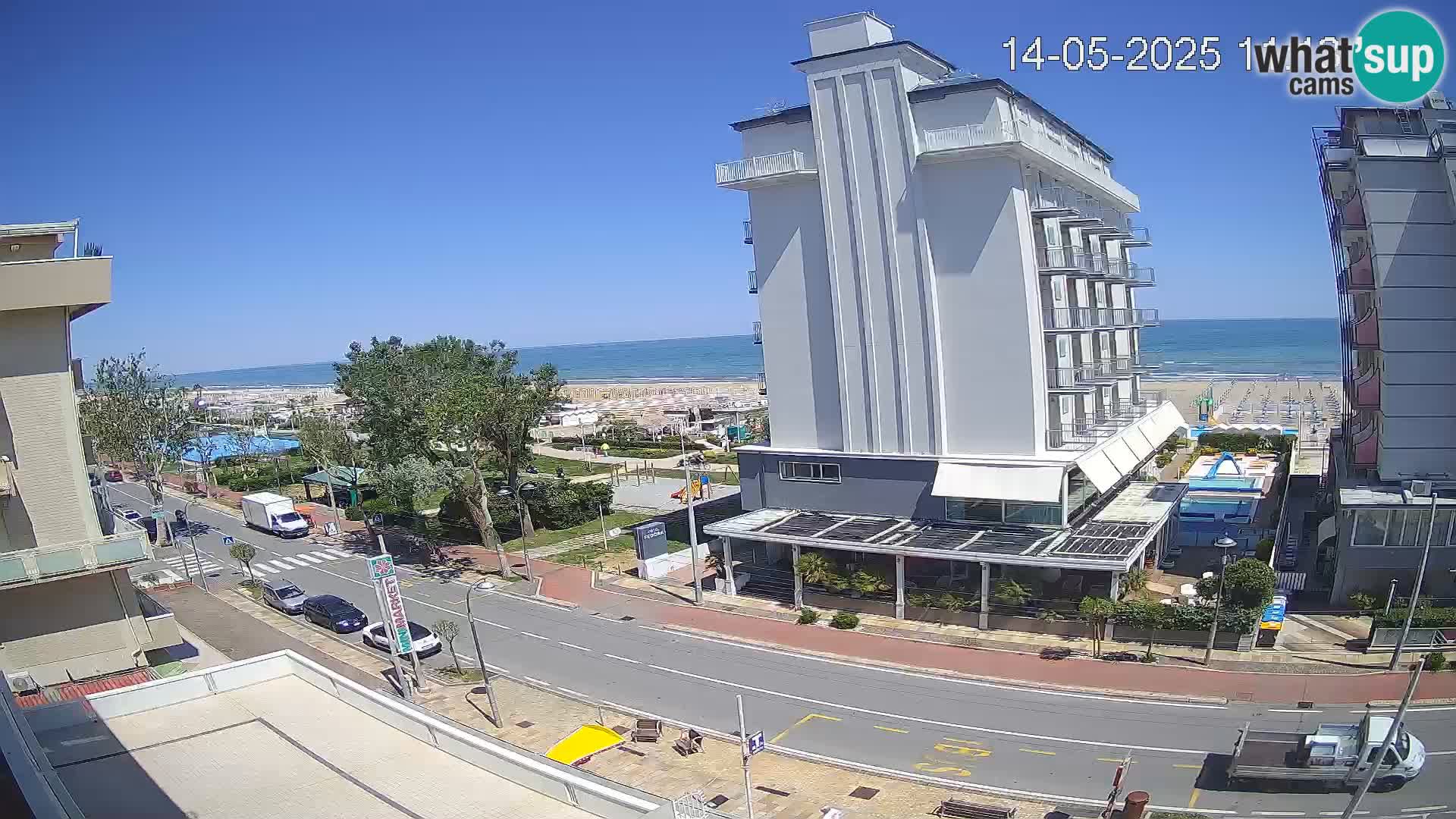 Riccione webcam spiaggia e giardini La Malfa – Bagni Oreste spiaggia 115