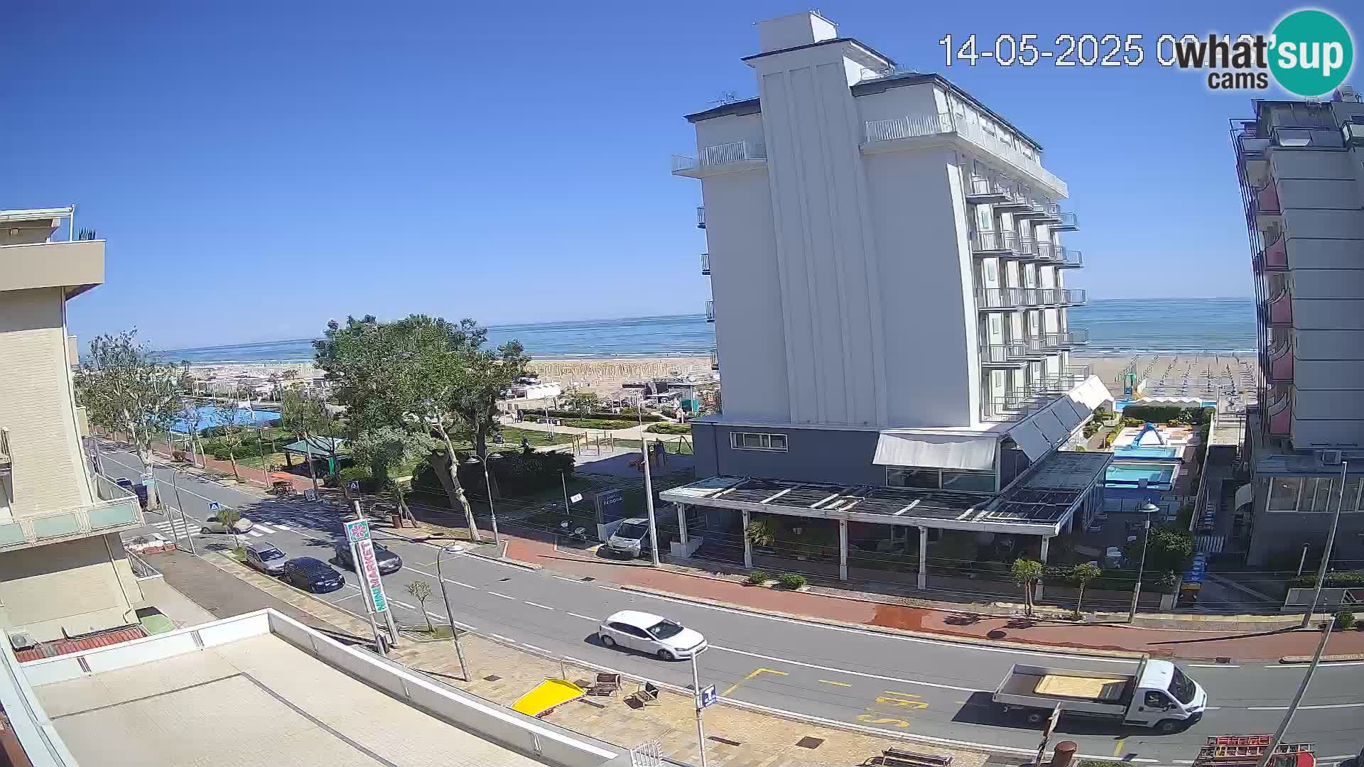 Riccione Webcam Strand und Gärten La Malfa – Bagni Oreste Strand 115