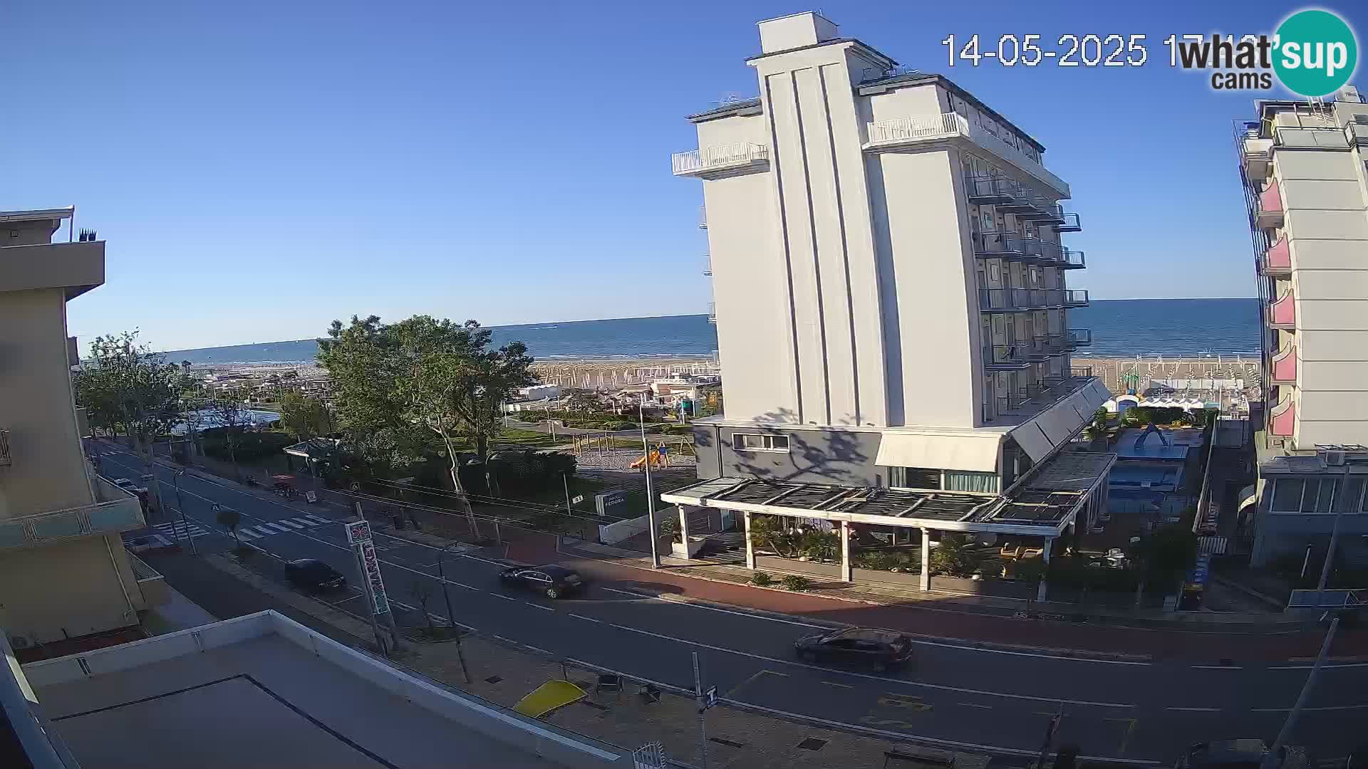 Riccione webcam spiaggia e giardini La Malfa – Bagni Oreste spiaggia 115