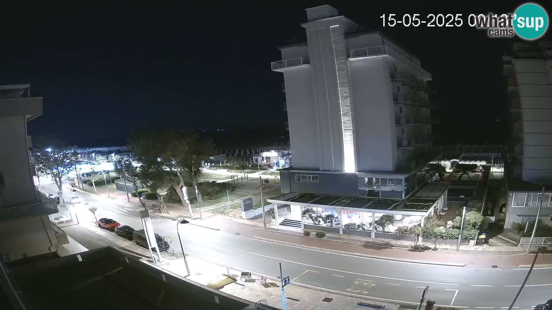Riccione web kamera plaža i vrtovi La Malfa – plaža Bagni Oreste 115