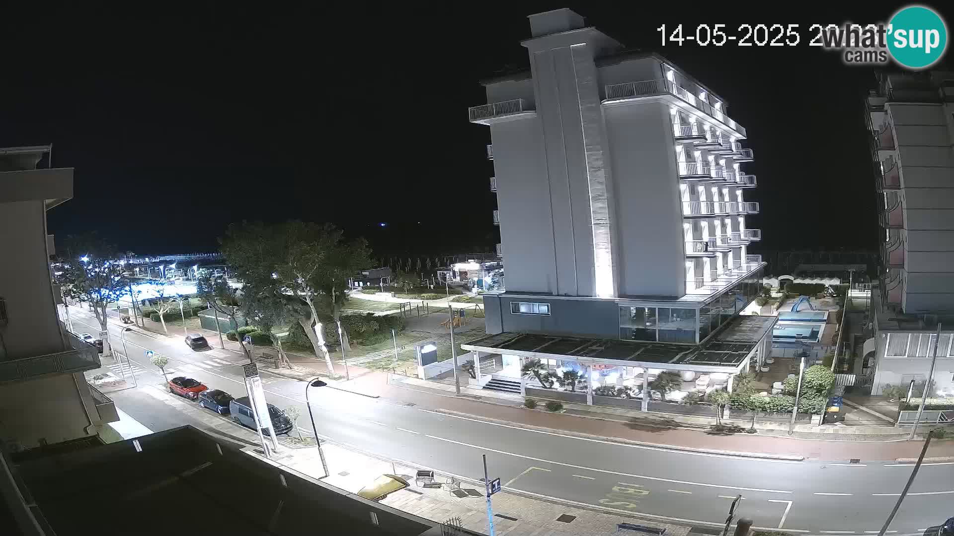 Riccione webcam playa y jardines La Malfa – Playa Bagni Oreste 115