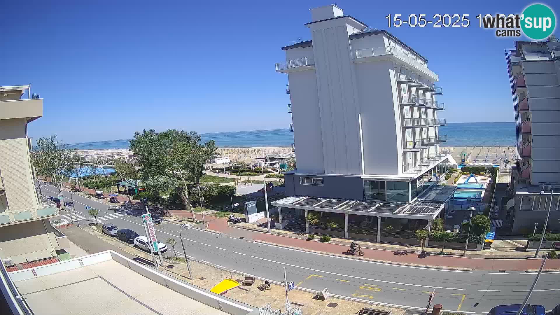 Riccione Webcam Strand und Gärten La Malfa – Bagni Oreste Strand 115