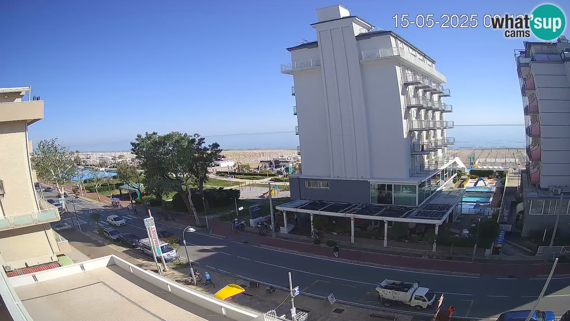 Riccione webcam spiaggia e giardini La Malfa – Bagni Oreste spiaggia 115
