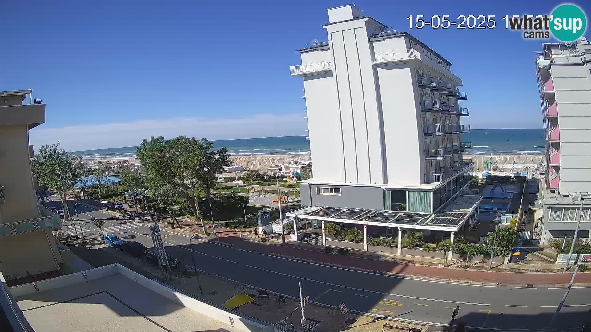 Riccione webcam plage et jardins La Malfa – Bagni Oreste plage 115