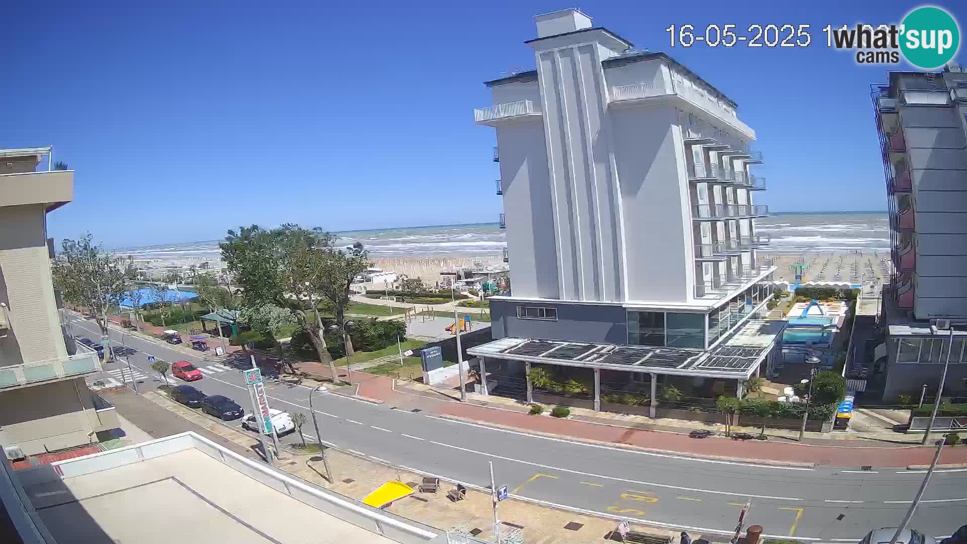 Riccione webcam playa y jardines La Malfa – Playa Bagni Oreste 115