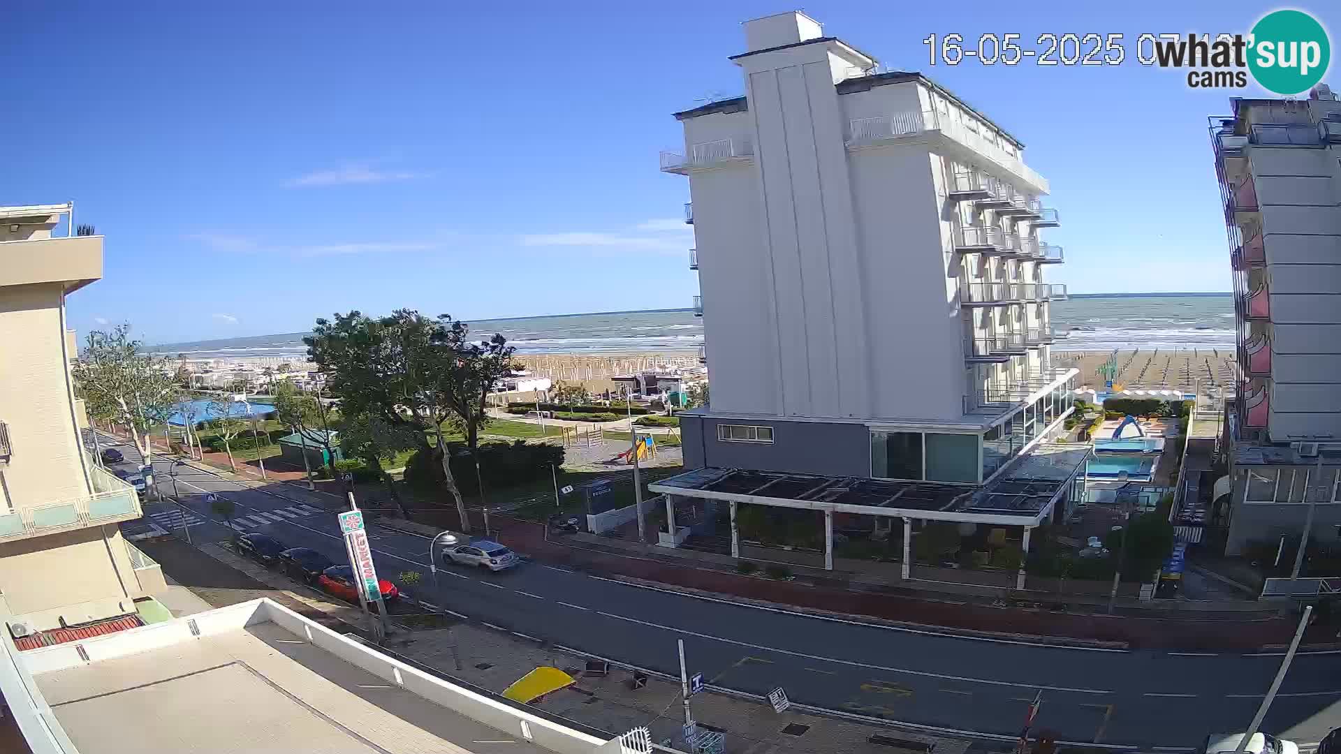 Riccione webcam spiaggia e giardini La Malfa – Bagni Oreste spiaggia 115