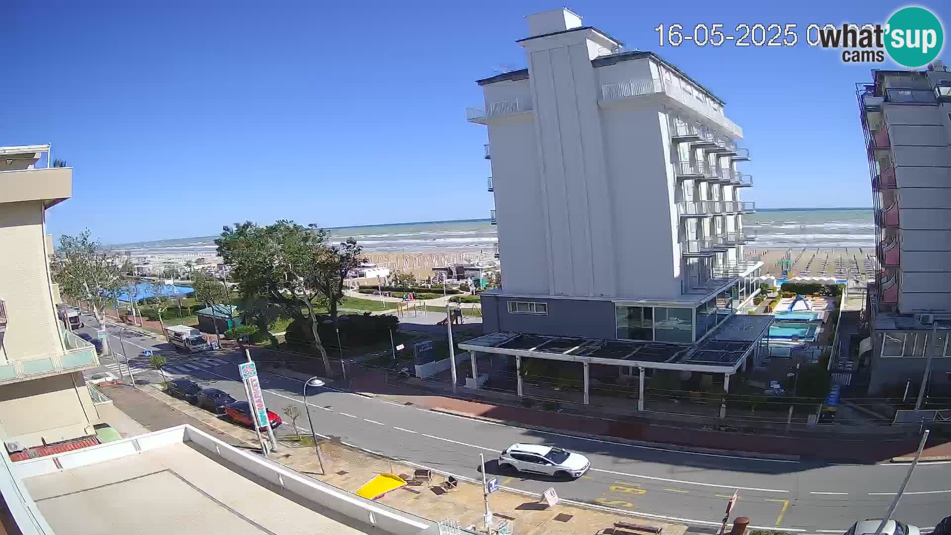 Riccione webcam spiaggia e giardini La Malfa – Bagni Oreste spiaggia 115