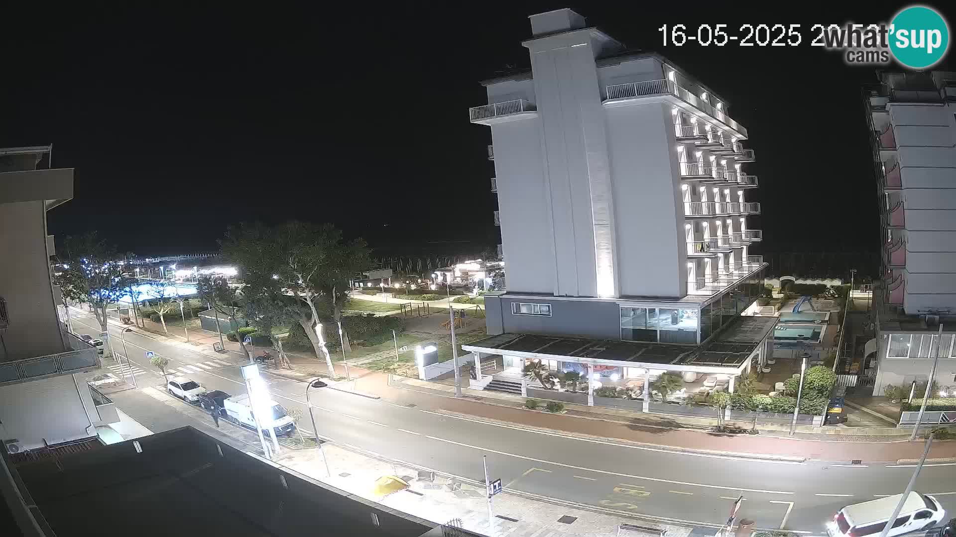Riccione web kamera plaža i vrtovi La Malfa – plaža Bagni Oreste 115