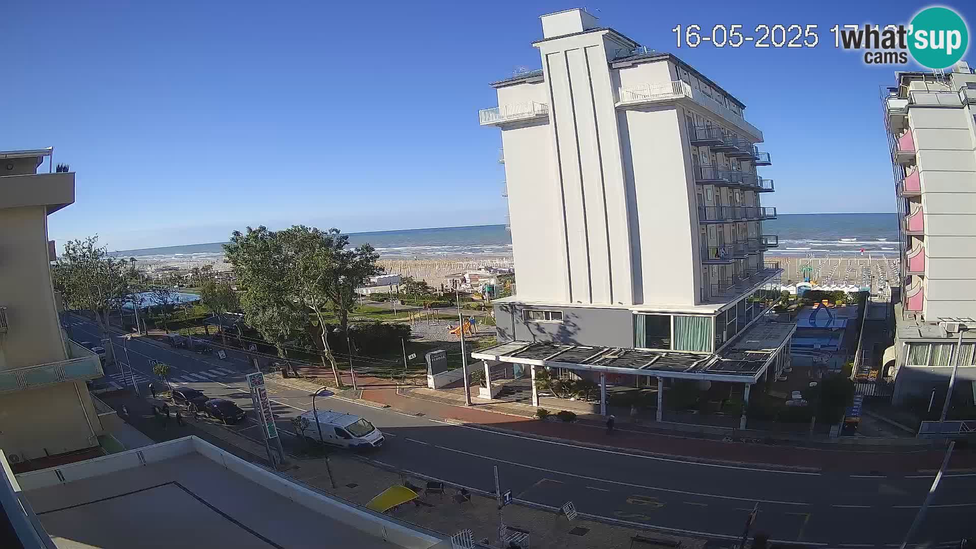 Riccione webcam spiaggia e giardini La Malfa – Bagni Oreste spiaggia 115