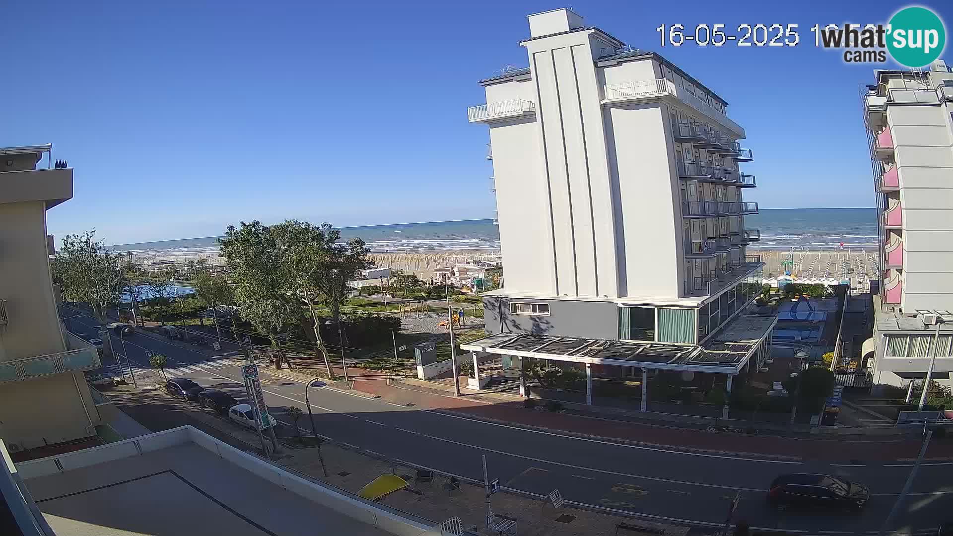 Riccione webcam spiaggia e giardini La Malfa – Bagni Oreste spiaggia 115