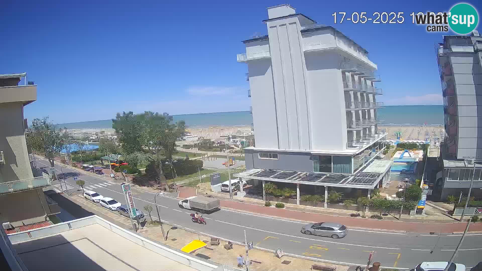 Riccione Webcam Strand und Gärten La Malfa – Bagni Oreste Strand 115
