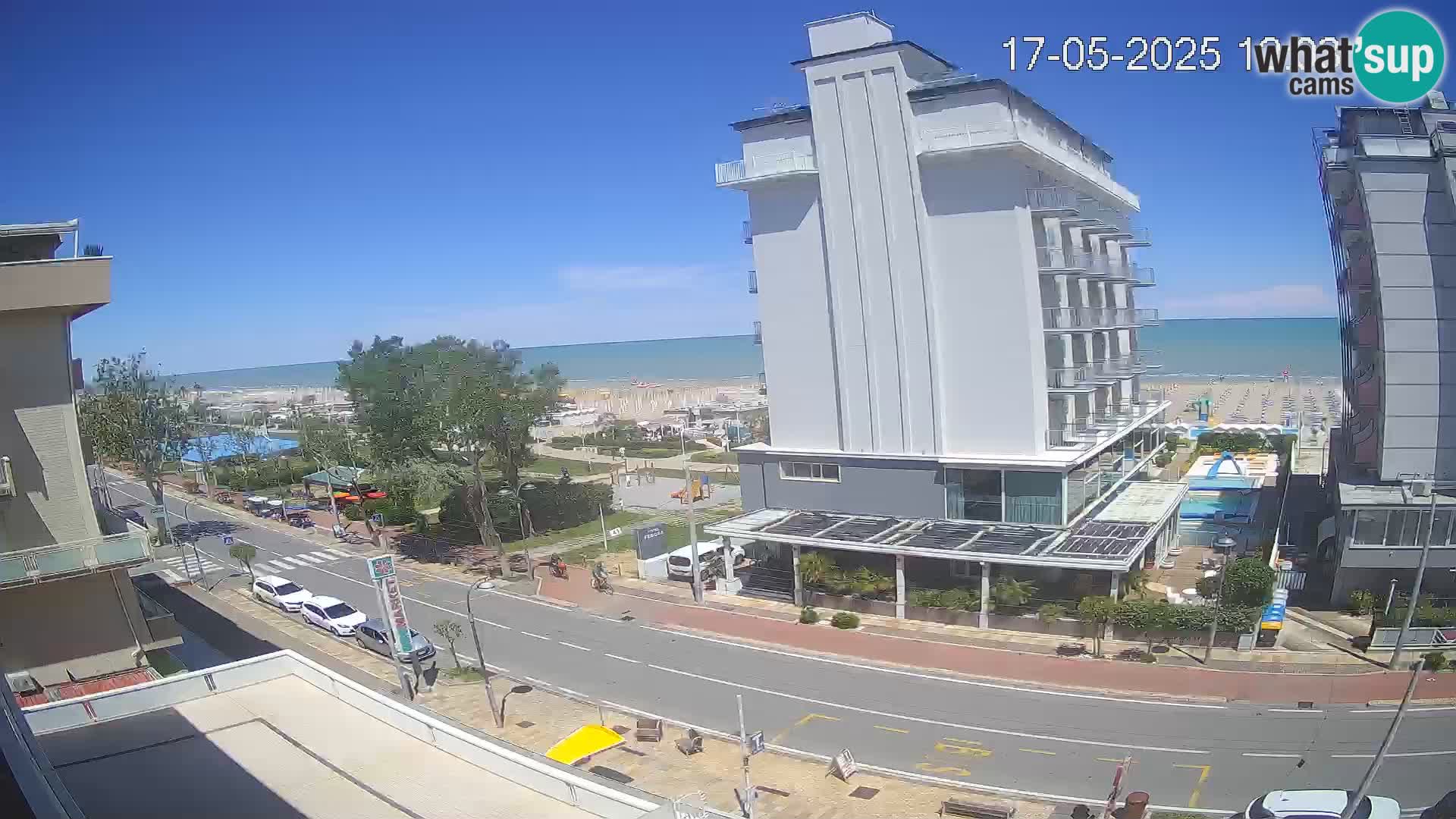 Riccione webcam plage et jardins La Malfa – Bagni Oreste plage 115