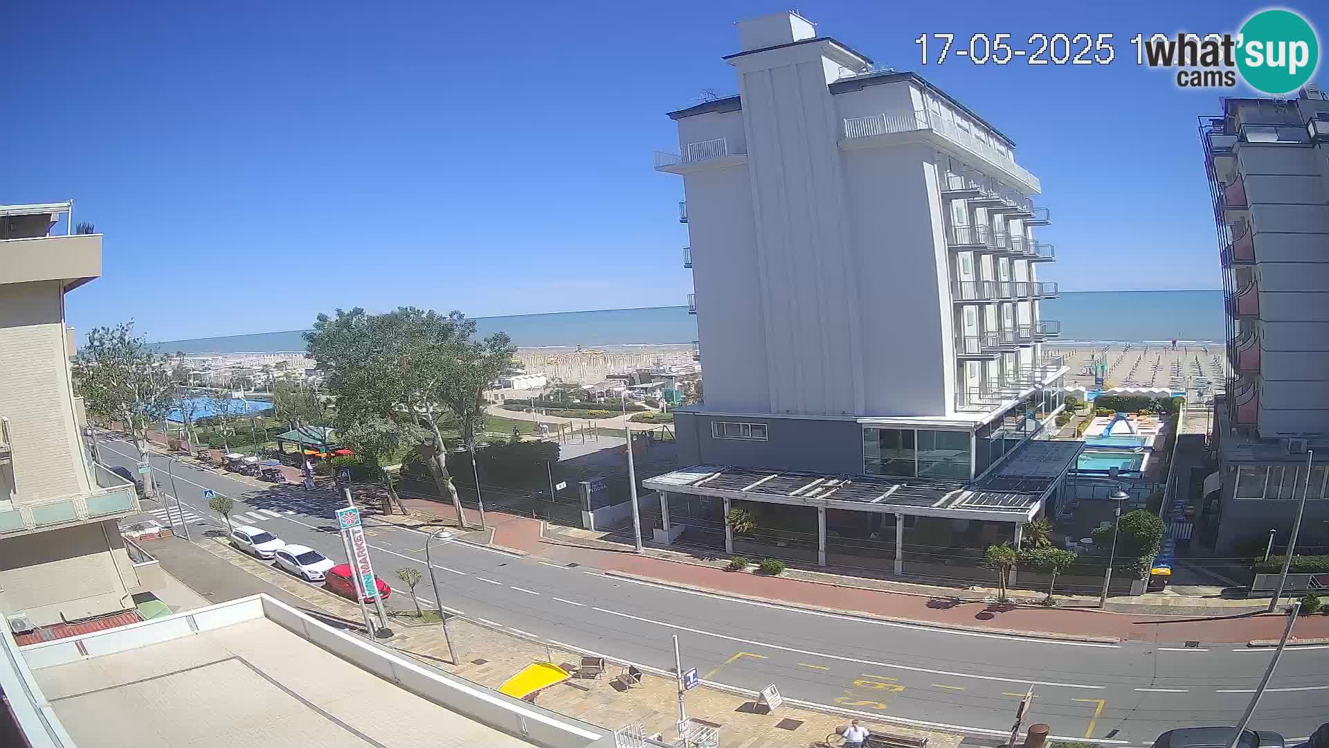 Riccione webcam playa y jardines La Malfa – Playa Bagni Oreste 115