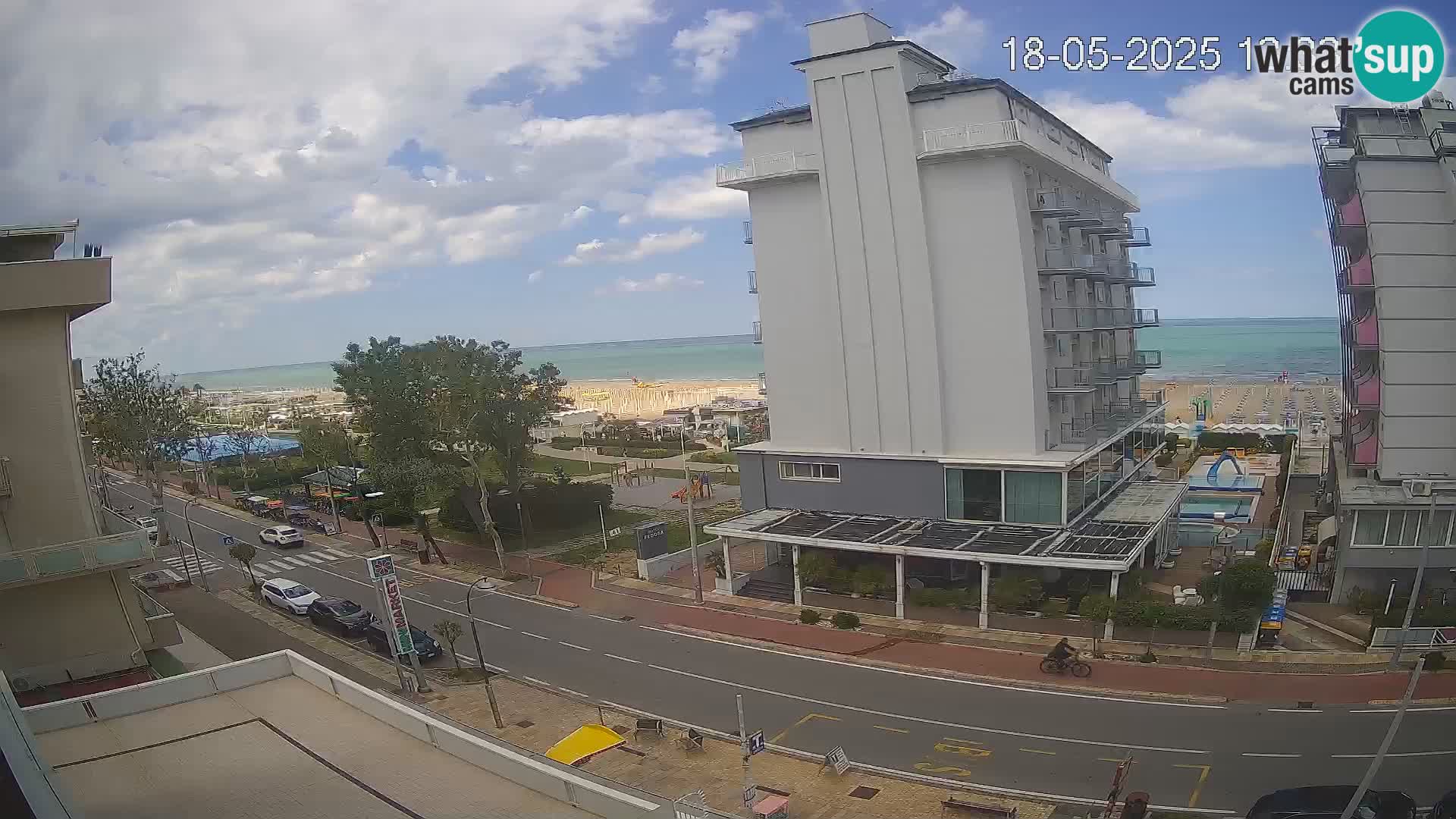 Riccione Webcam Strand und Gärten La Malfa – Bagni Oreste Strand 115