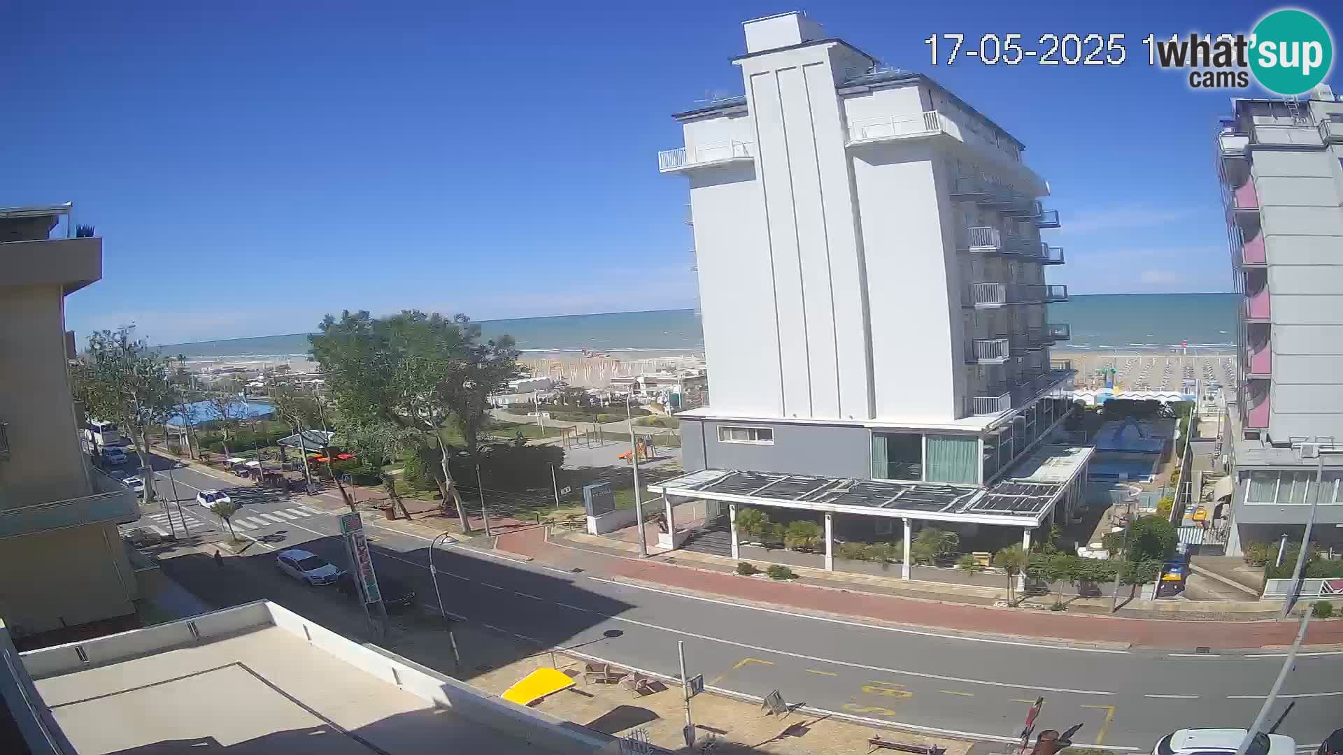 Riccione Webcam Strand und Gärten La Malfa – Bagni Oreste Strand 115