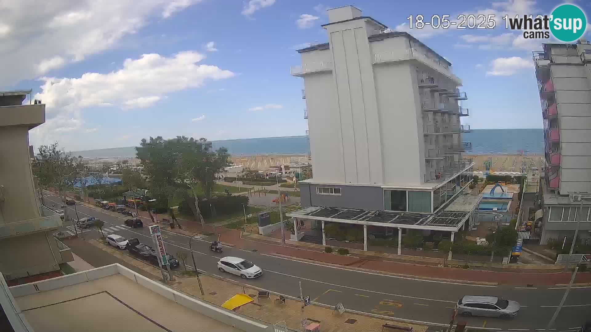 Riccione webcam playa y jardines La Malfa – Playa Bagni Oreste 115