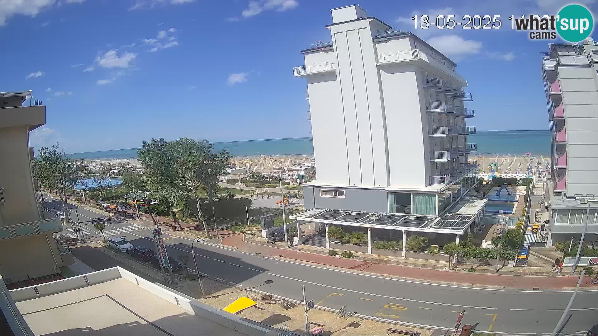 Riccione webcam spiaggia e giardini La Malfa – Bagni Oreste spiaggia 115