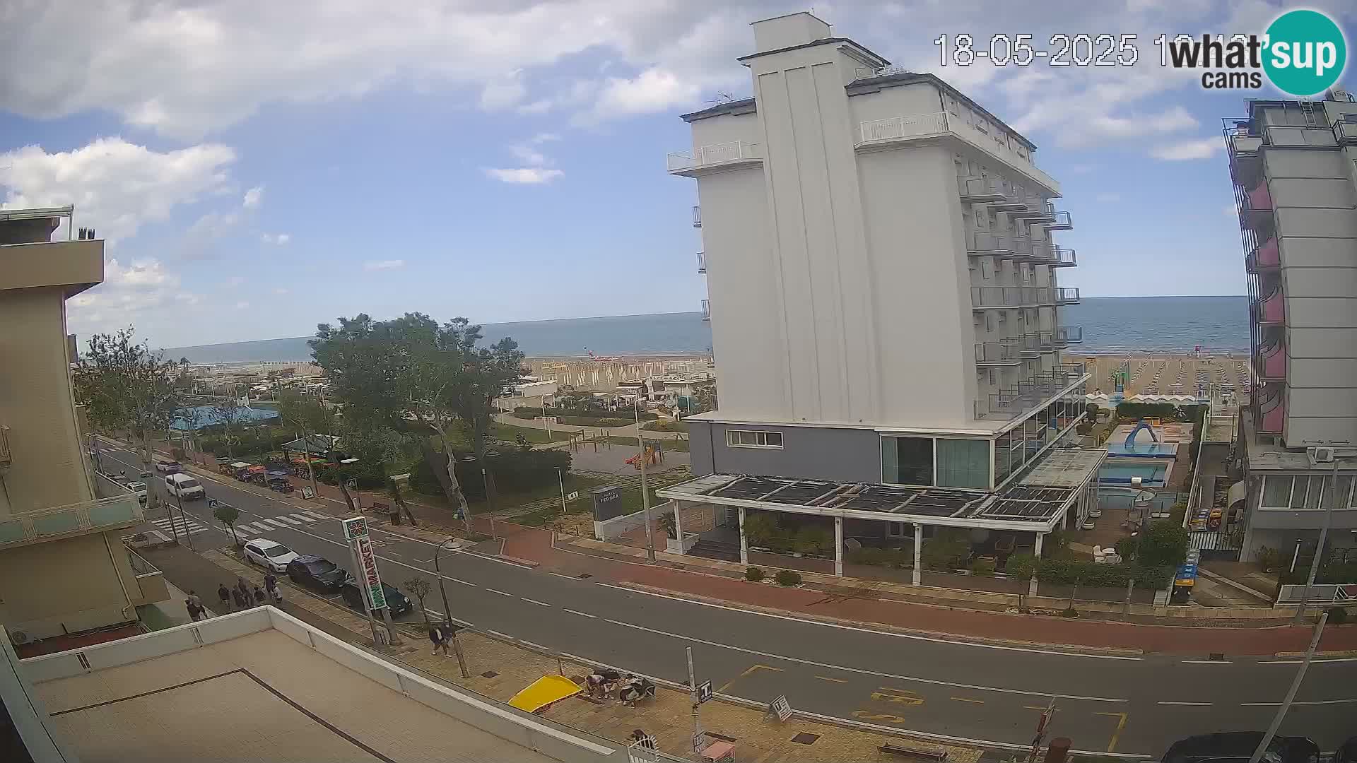 Riccione Webcam Strand und Gärten La Malfa – Bagni Oreste Strand 115