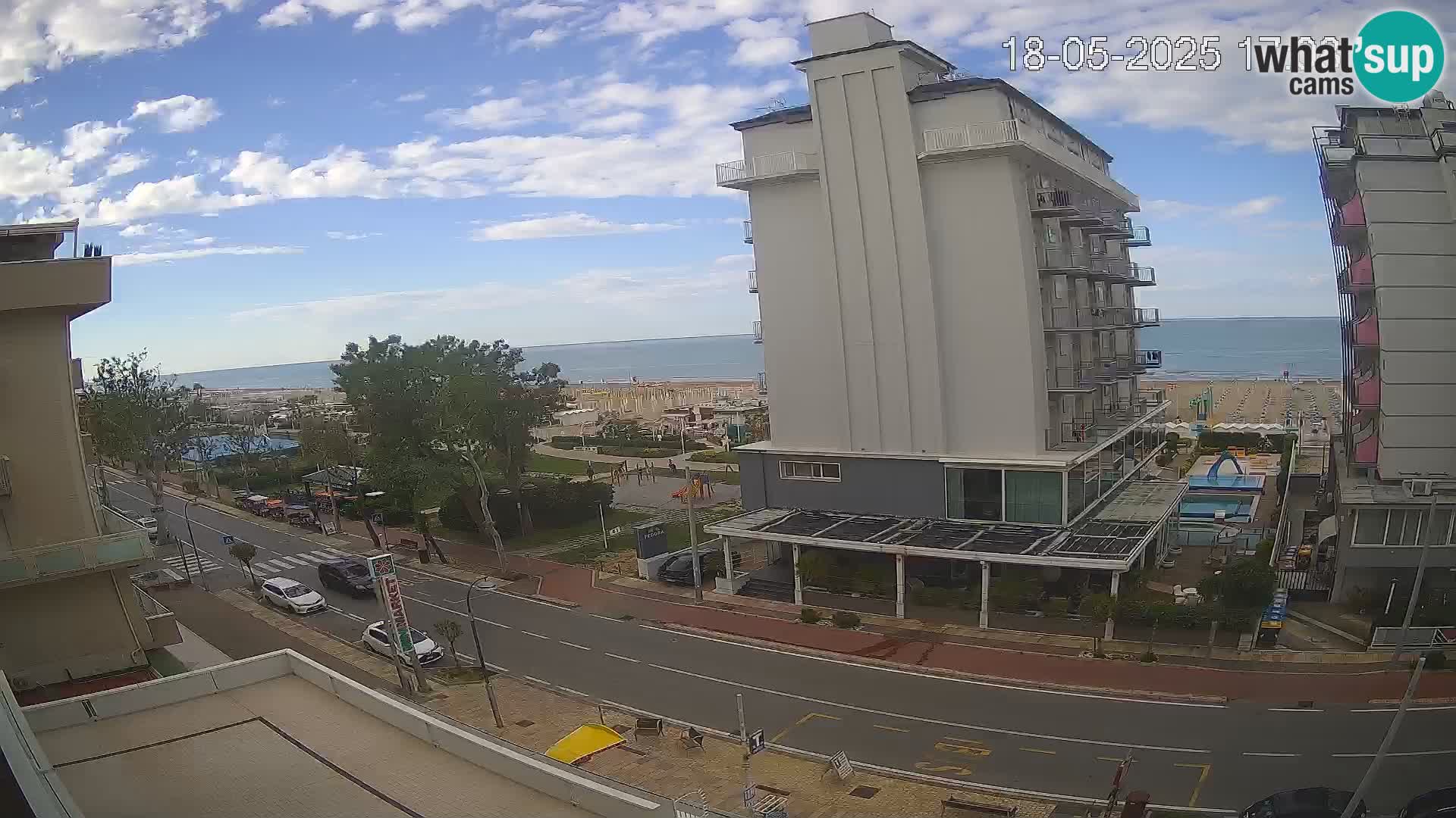 Riccione webcam spiaggia e giardini La Malfa – Bagni Oreste spiaggia 115