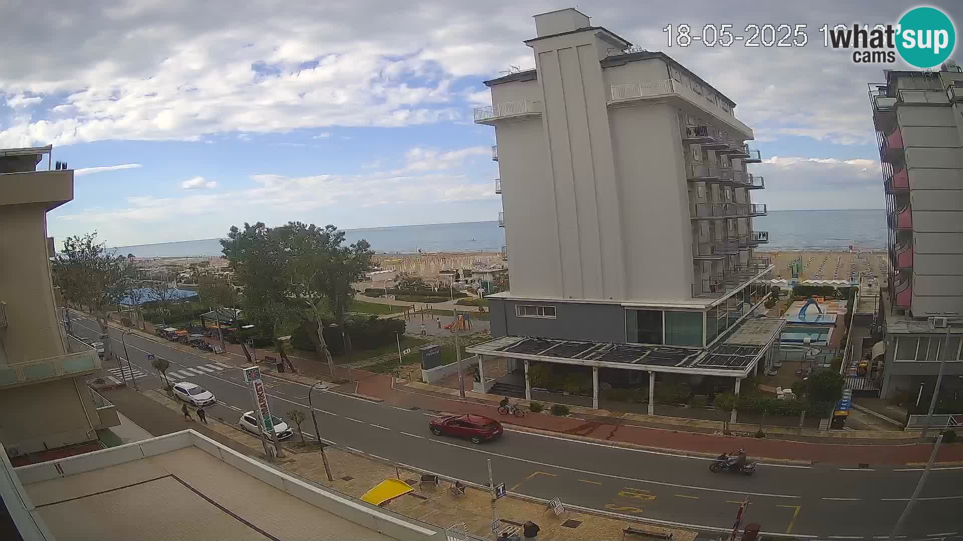 Riccione webcam plage et jardins La Malfa – Bagni Oreste plage 115